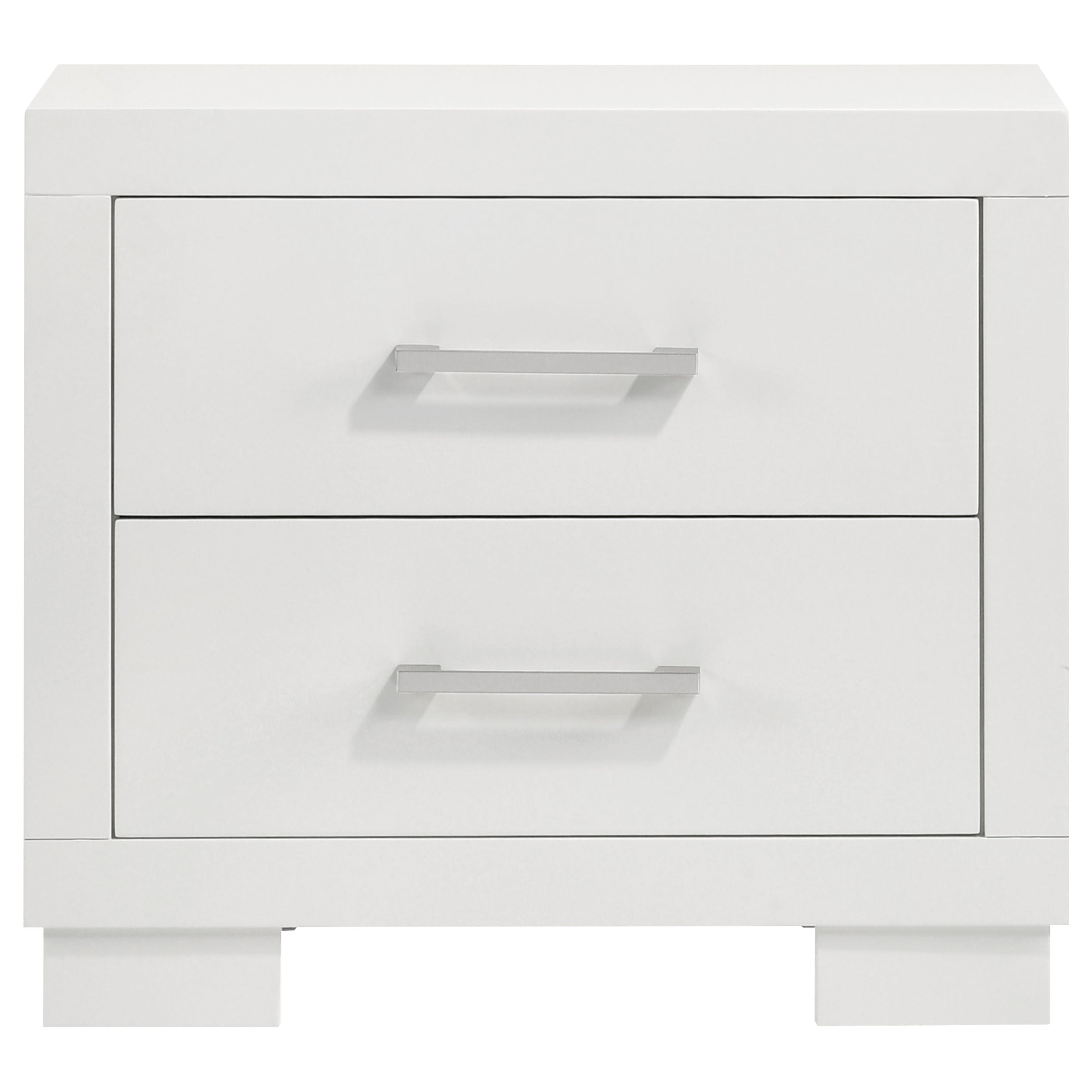 Jessica 2-drawer Nightstand Snow White-CoasterEssence