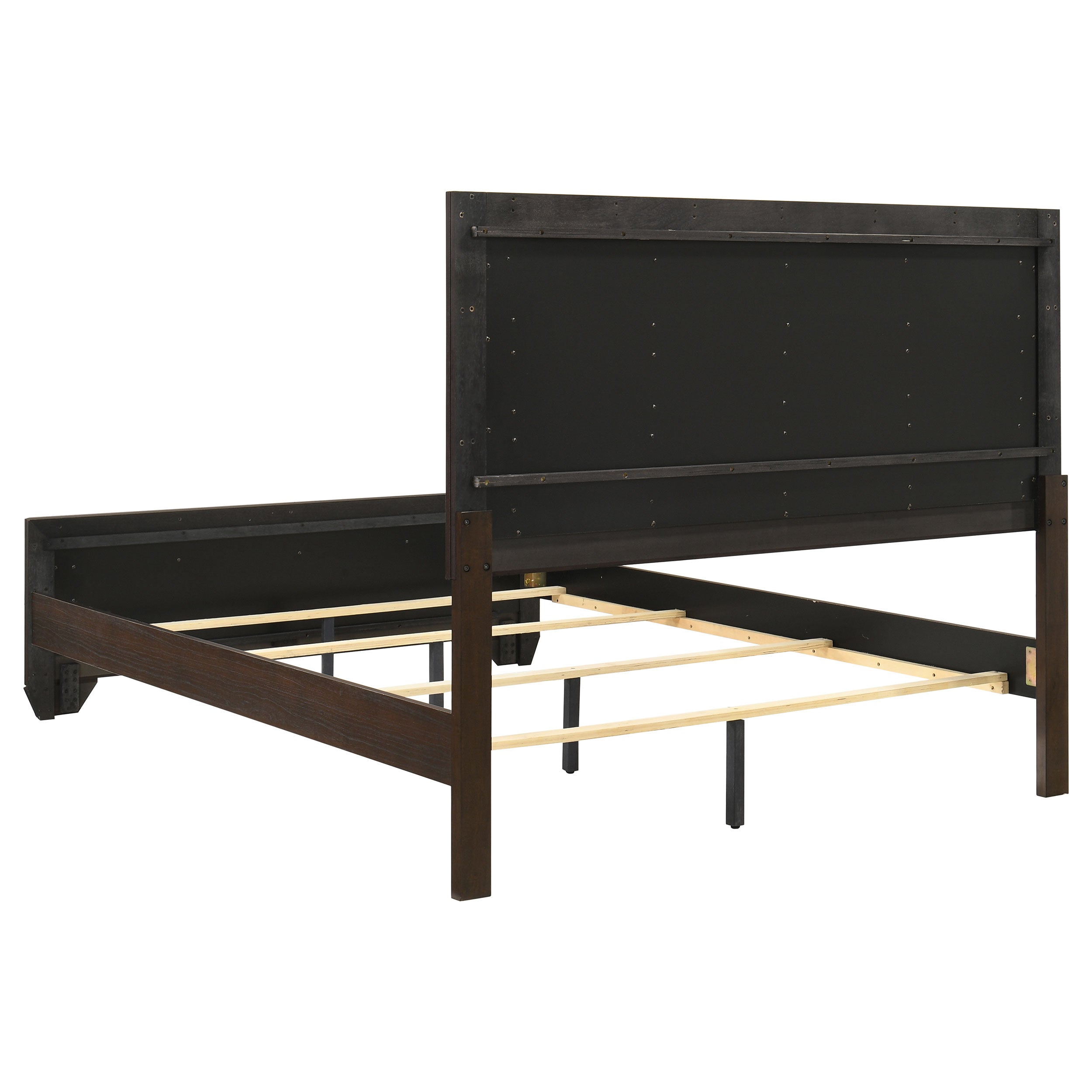 Kauffman Wood Queen Panel Bed Dark Cocoa-CoasterEveryday