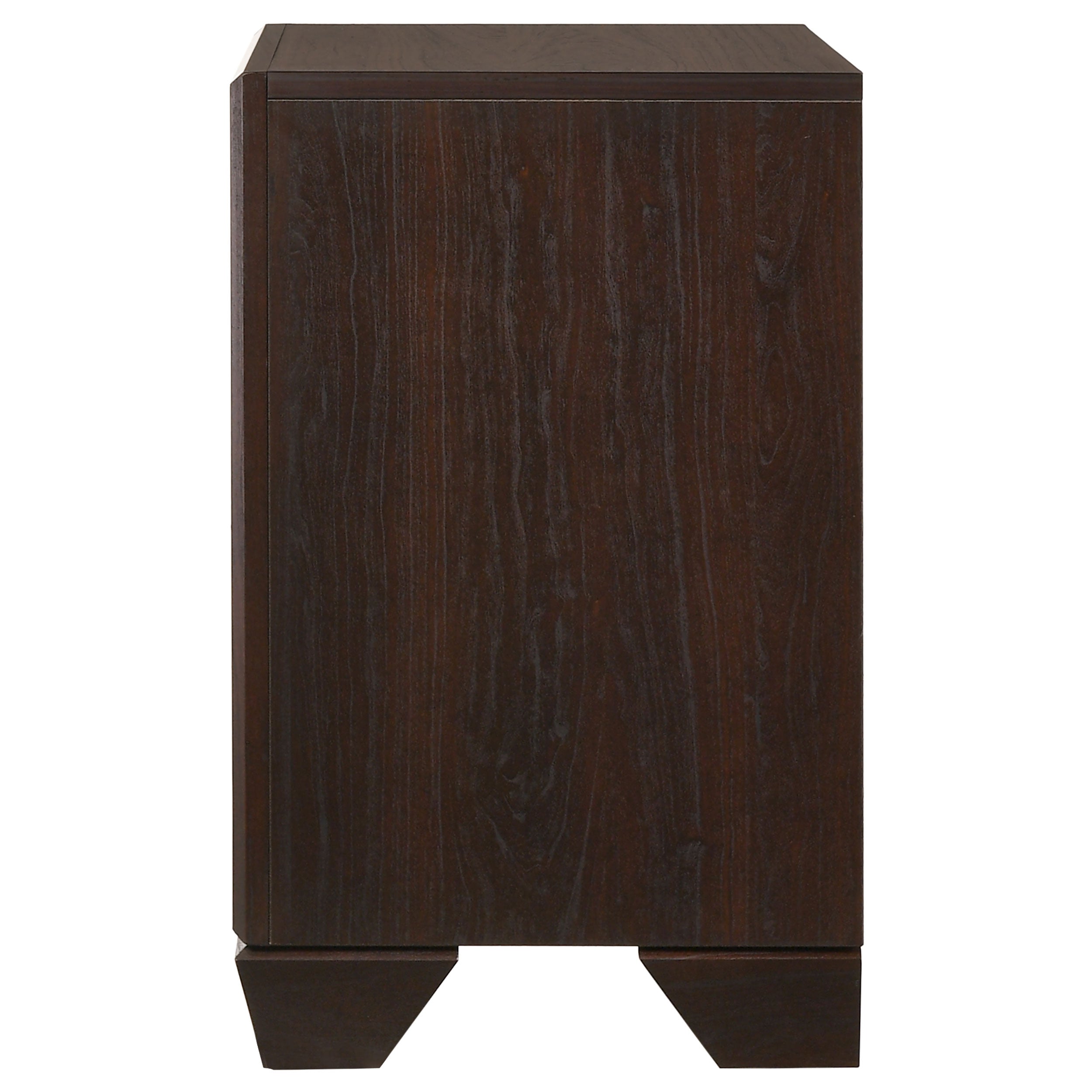 Kauffman 2-drawer Nightstand Dark Cocoa-CoasterEveryday