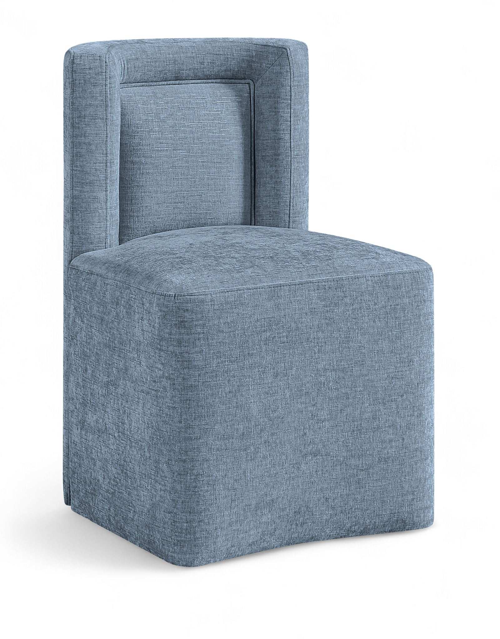 Duvina - Chenille Performance Fabric Dining Chair (Set of 2) - Best Buy Furniture