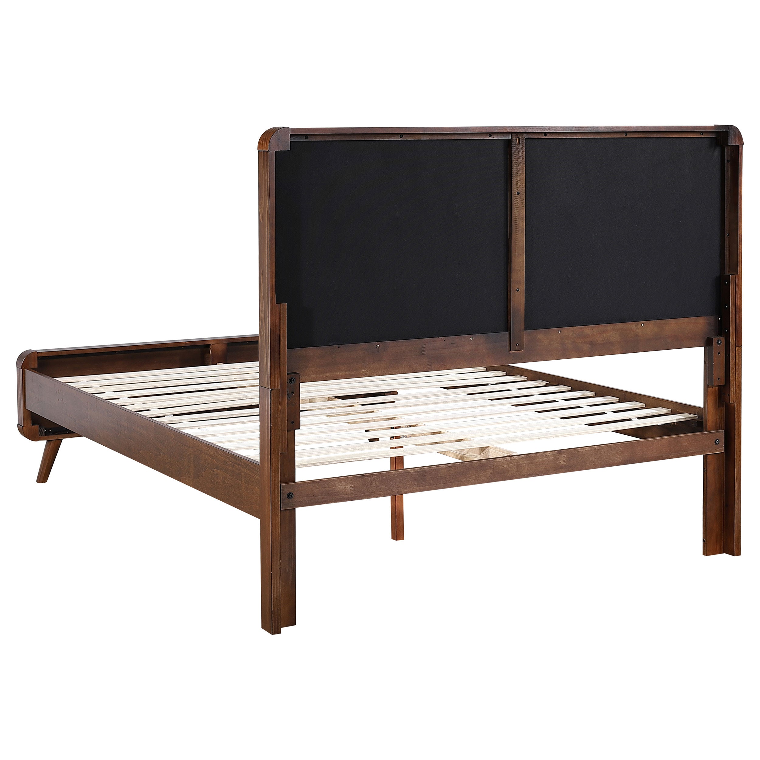 Robyn Wood Queen Platform Bed Dark Walnut-CoasterEssence