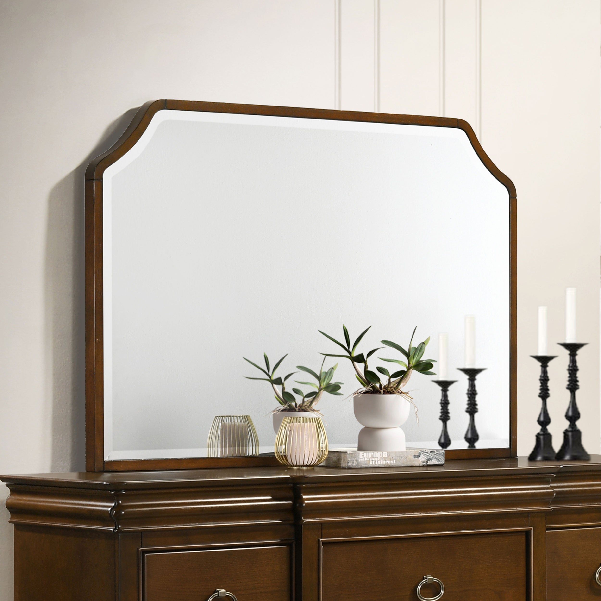 Garland Dresser Mirror Brown Cherry-