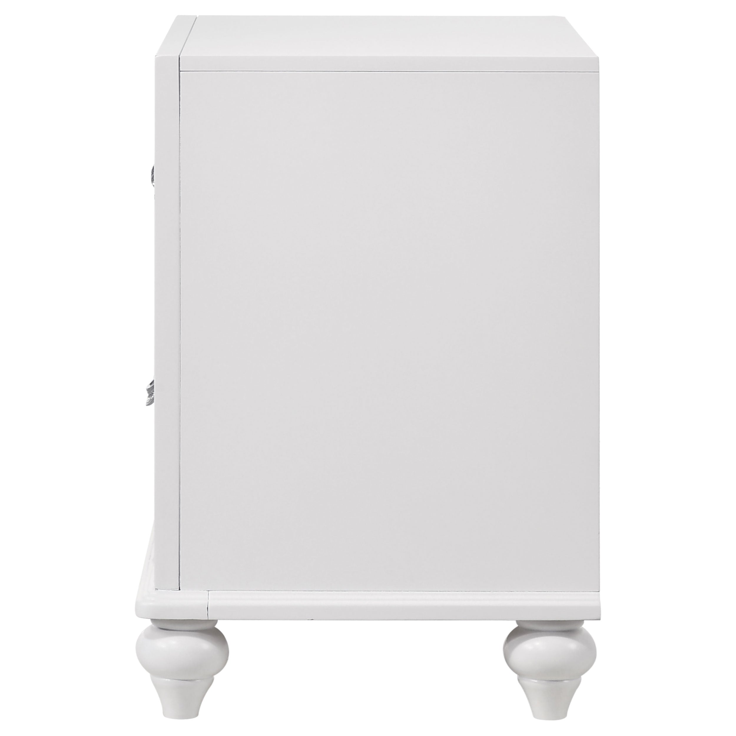 Barzini 2-drawer Nightstand White-CoasterEveryday