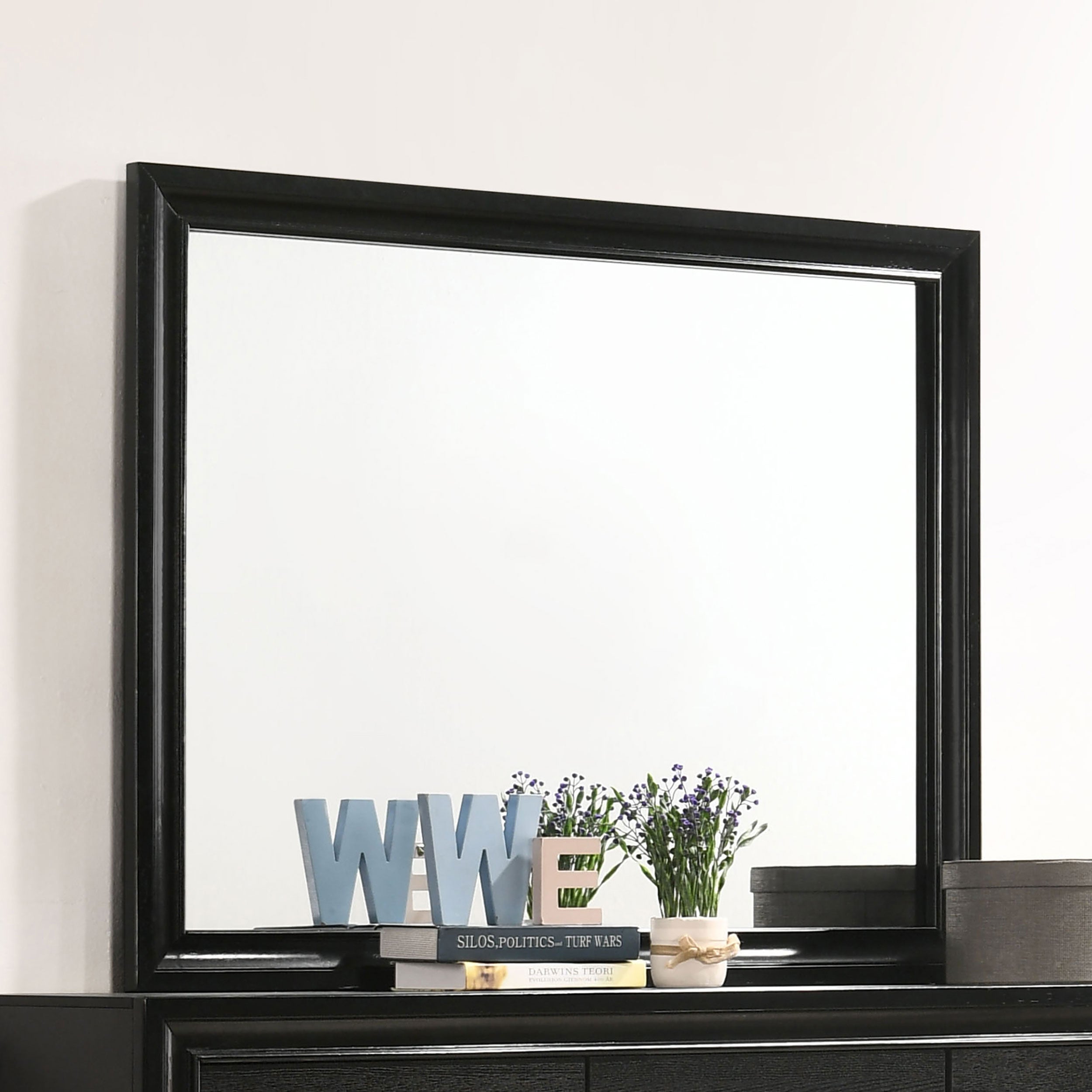 Miranda Dresser Mirror Black-CoasterEveryday