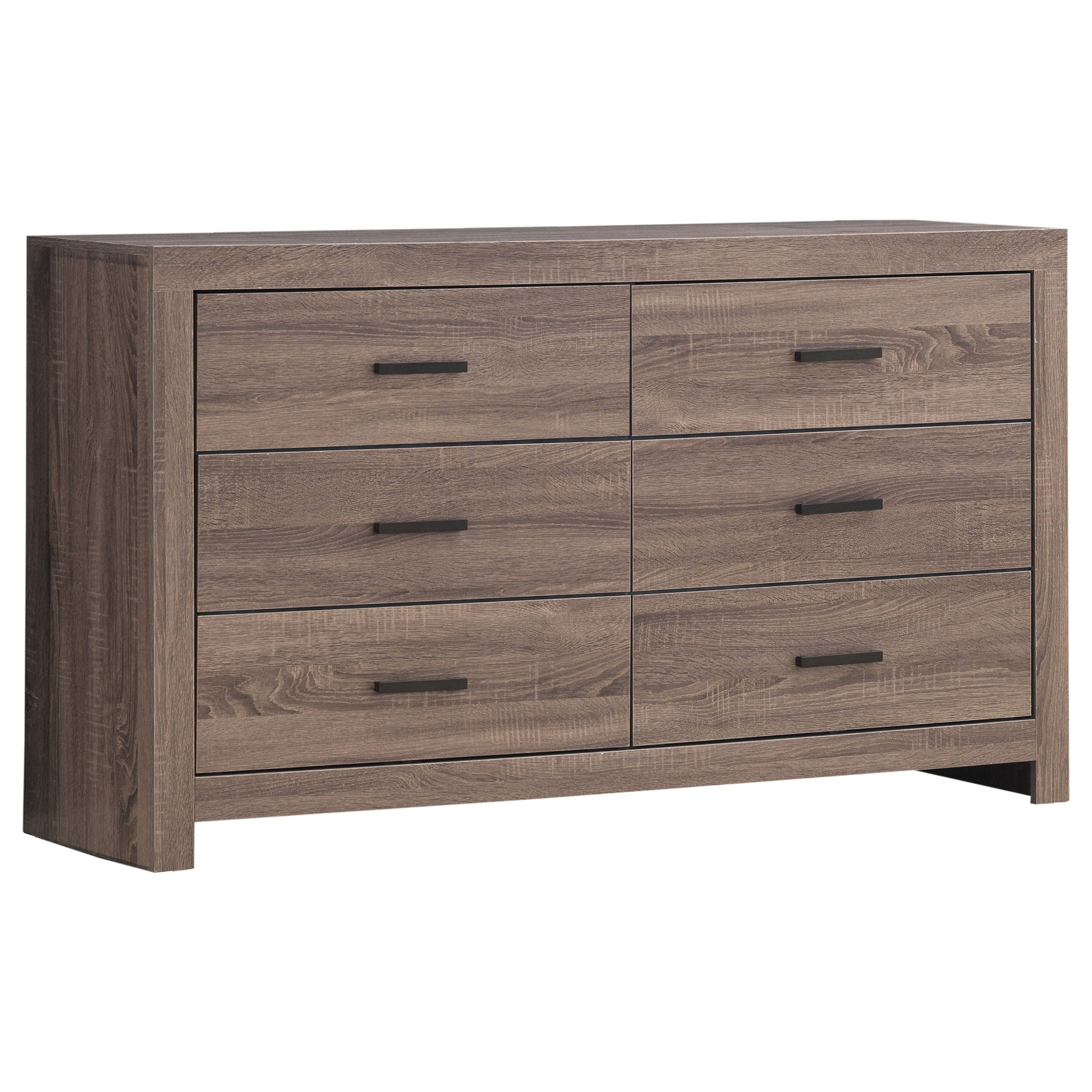 Brantford 6-drawer Dresser Barrel Oak-CoasterEveryday