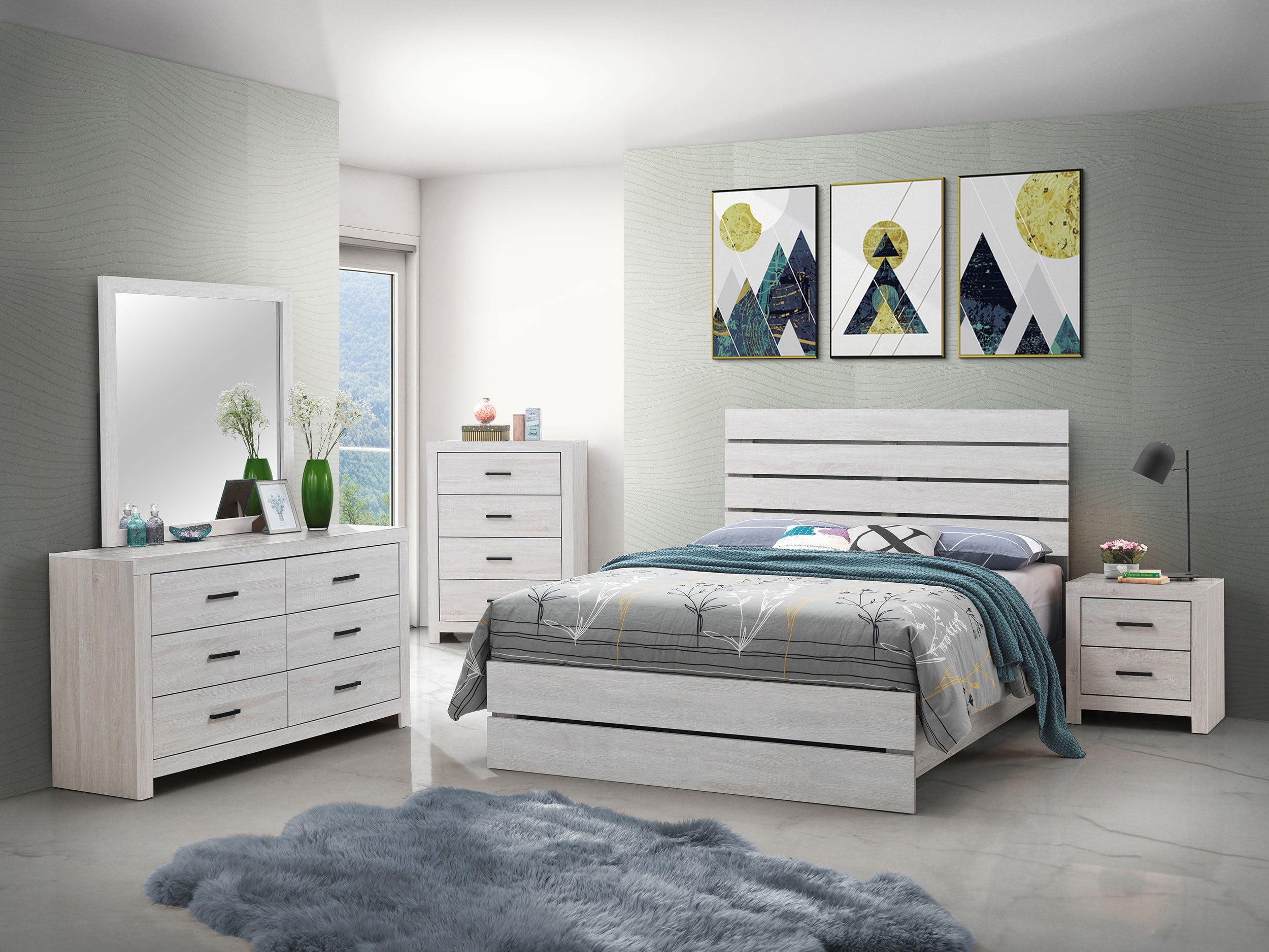Brantford 2-drawer Nightstand Coastal White-CoasterEveryday