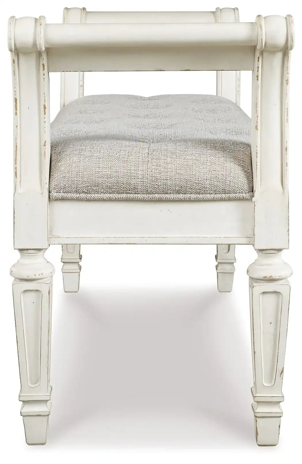 Realyn - Accent Bench - Antique White - Best Buy Furniture