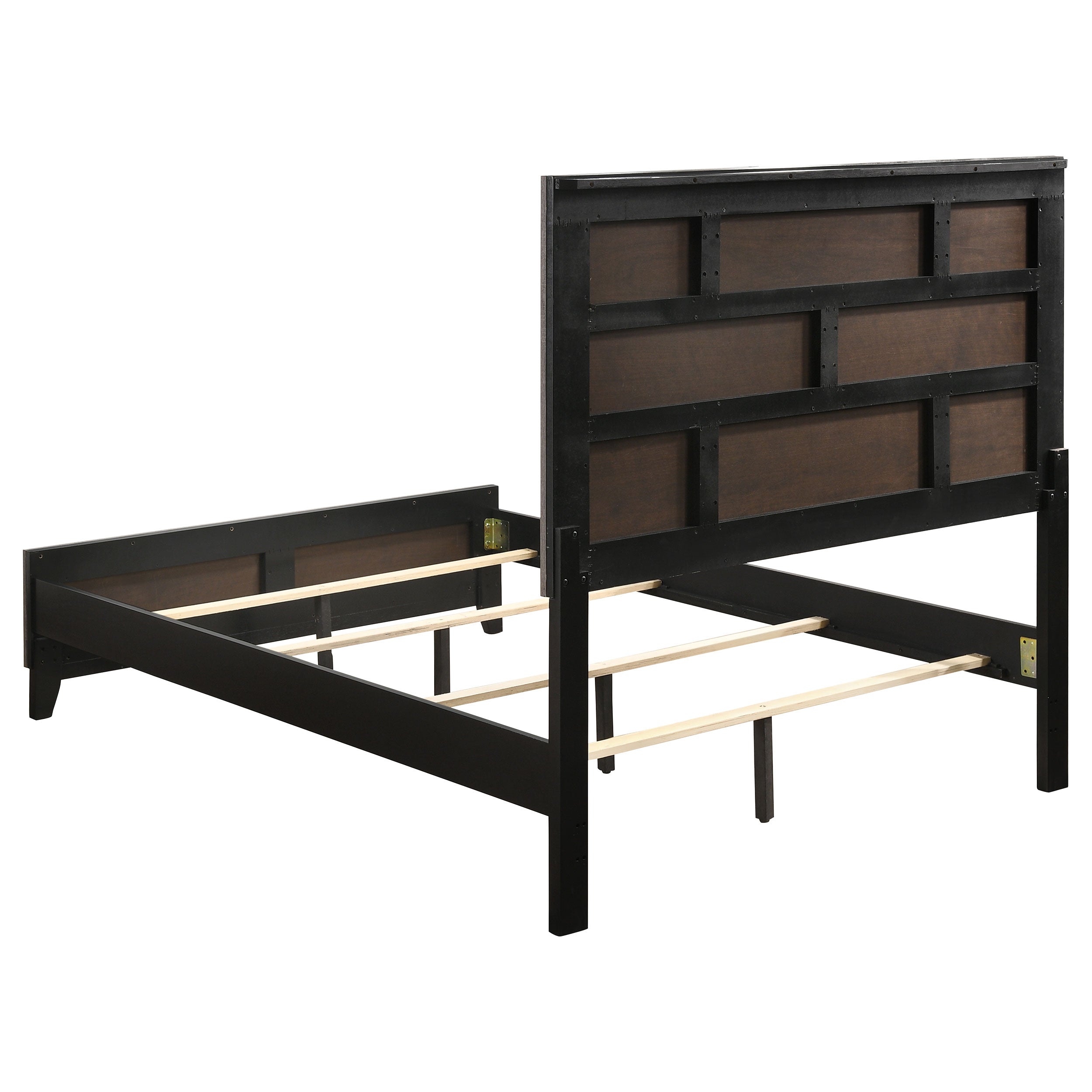 Watson Wood Queen Panel Bed Grey Oak-CoasterEveryday