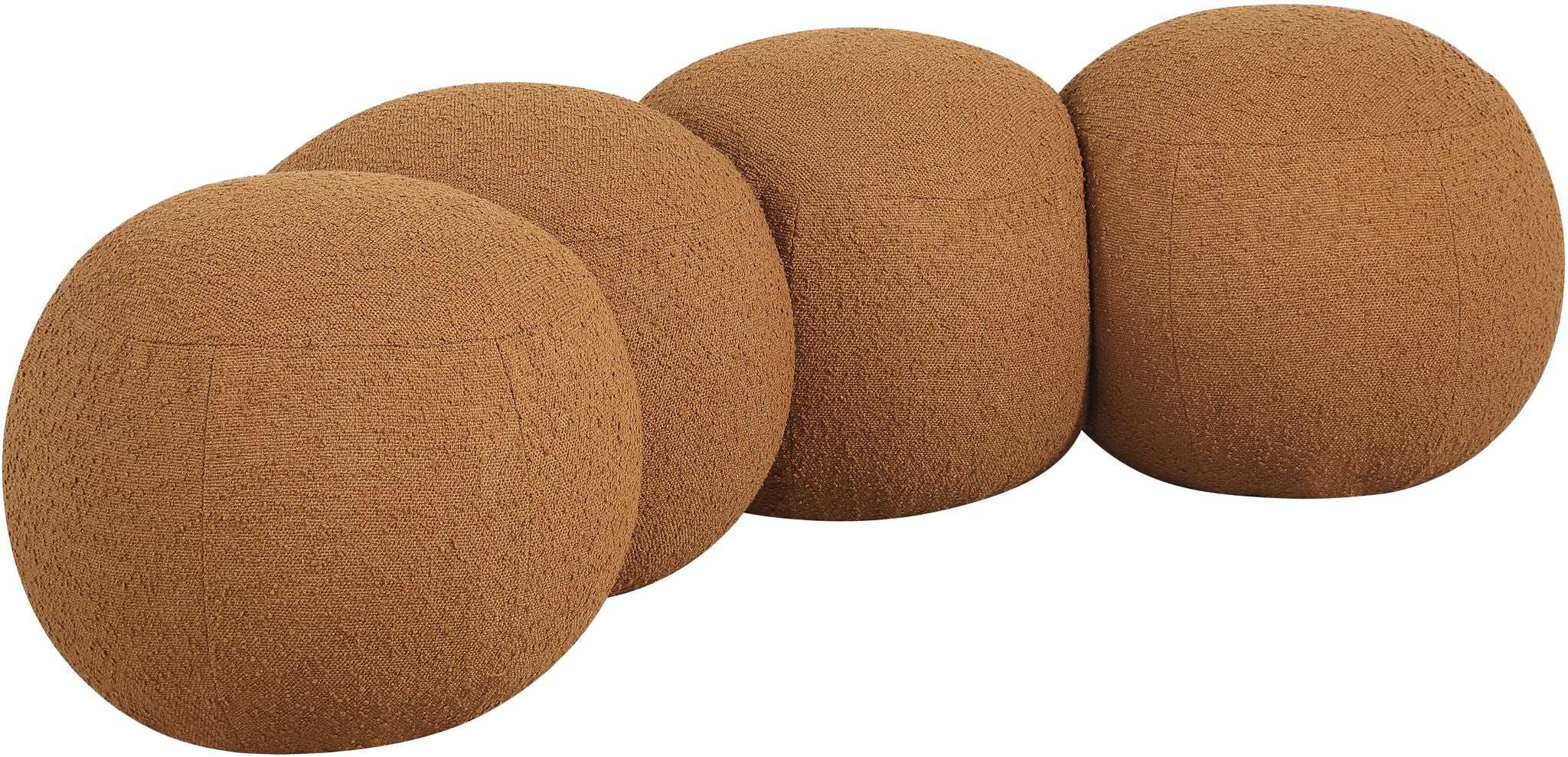 Apollo - Boucle Fabric Bench