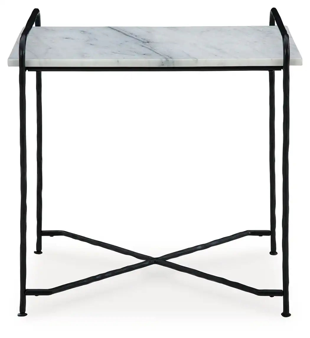 Ashber - Accent Table - White / Black - Best Buy Furniture