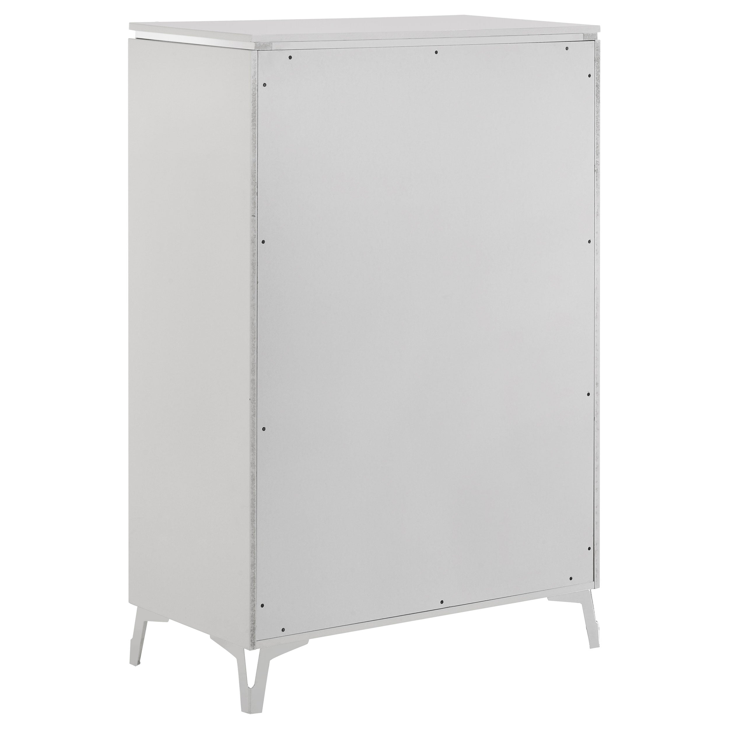 Cassia 5-drawer Bedroom Chest of Drawers White High Gloss-