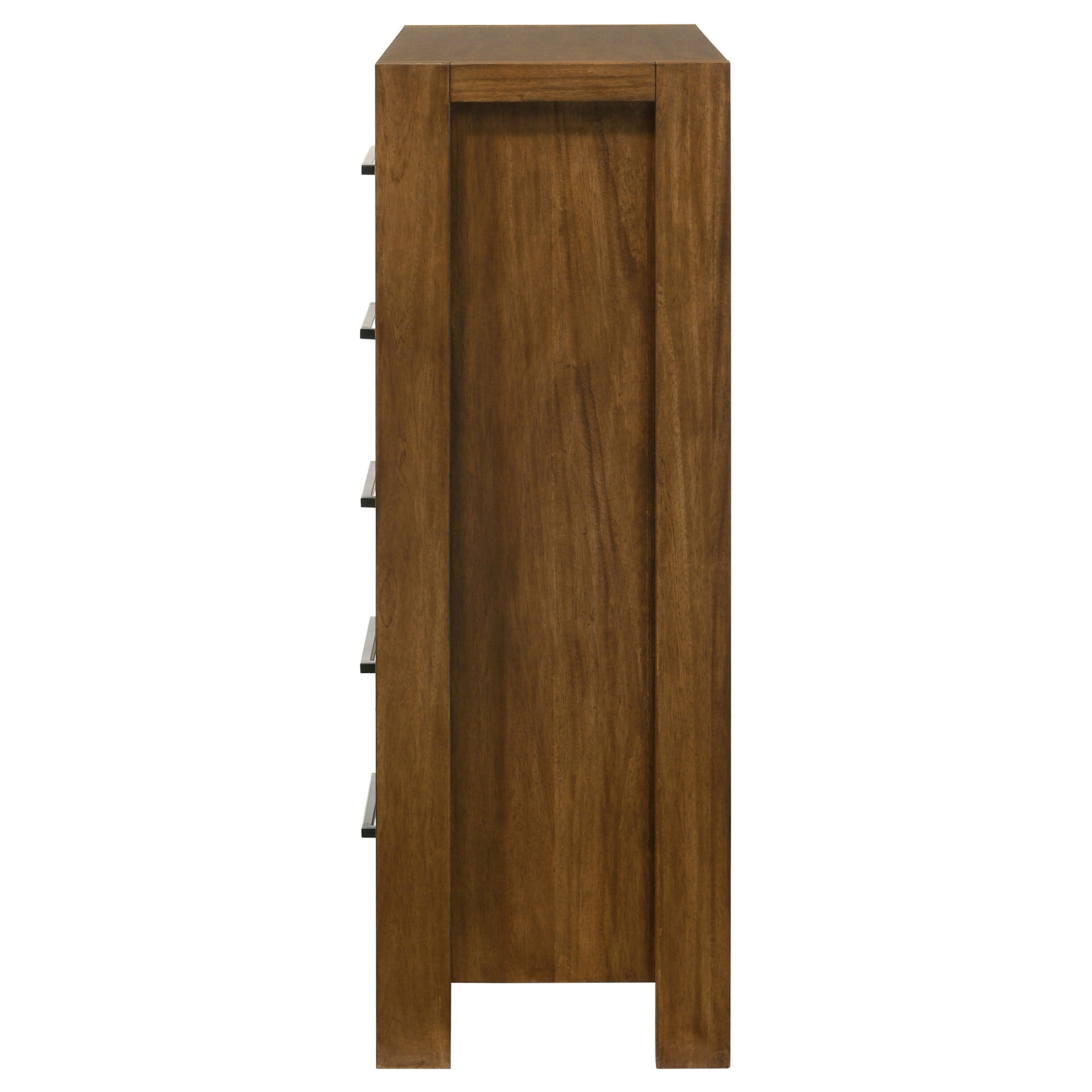 Adderley 5-drawer Bedroom Chest of Drawers Warm Brown-