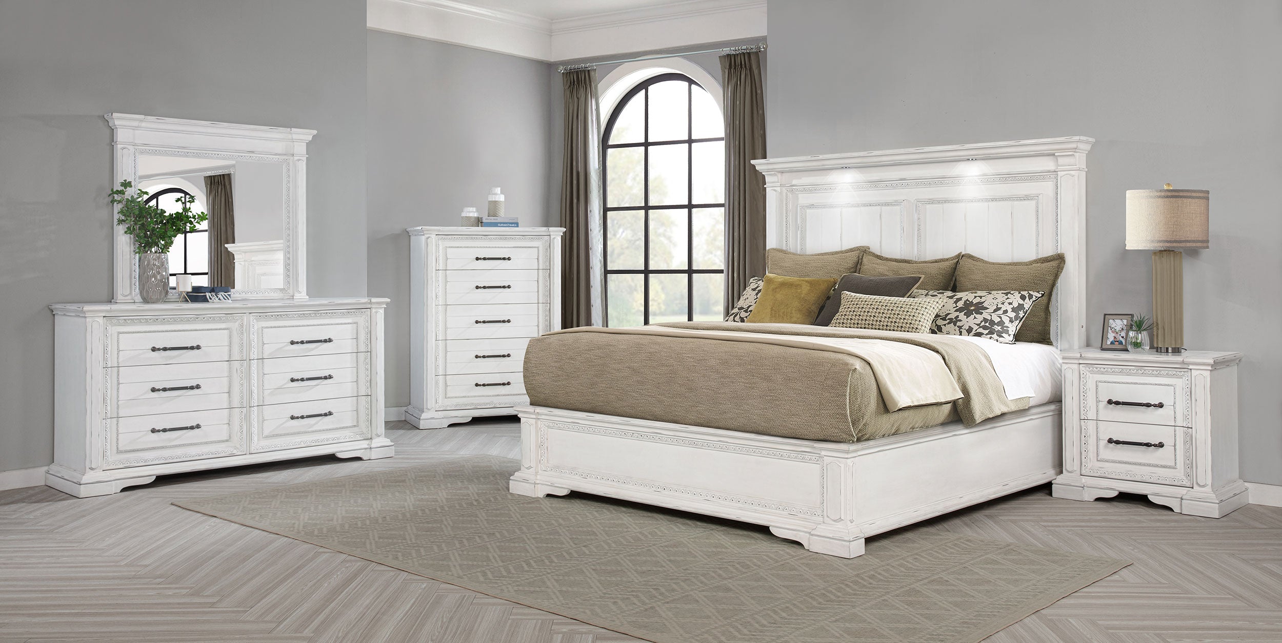 McKinney Dresser Mirror Vintage White-