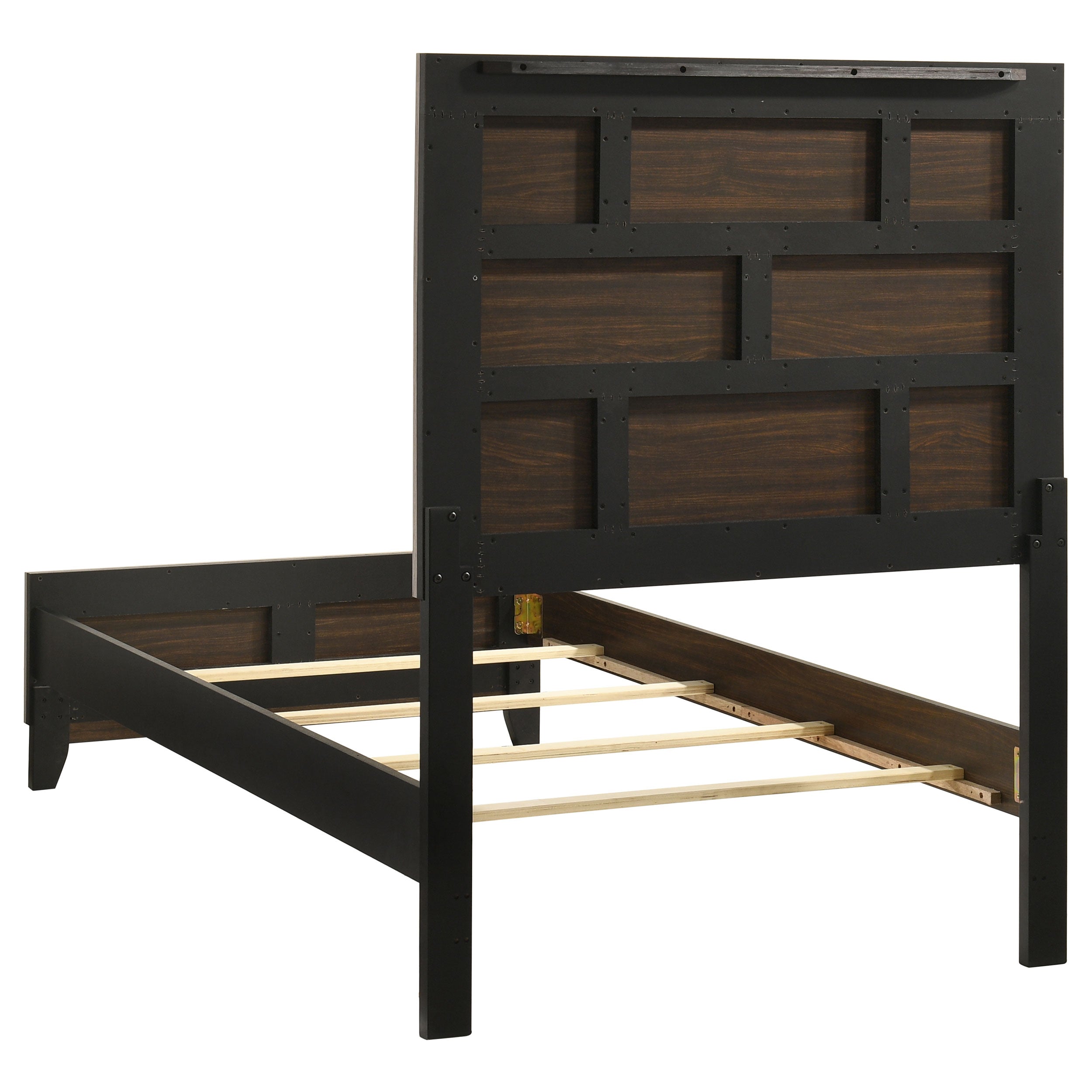 Watson Wood Twin Panel Bed Light Taupe-