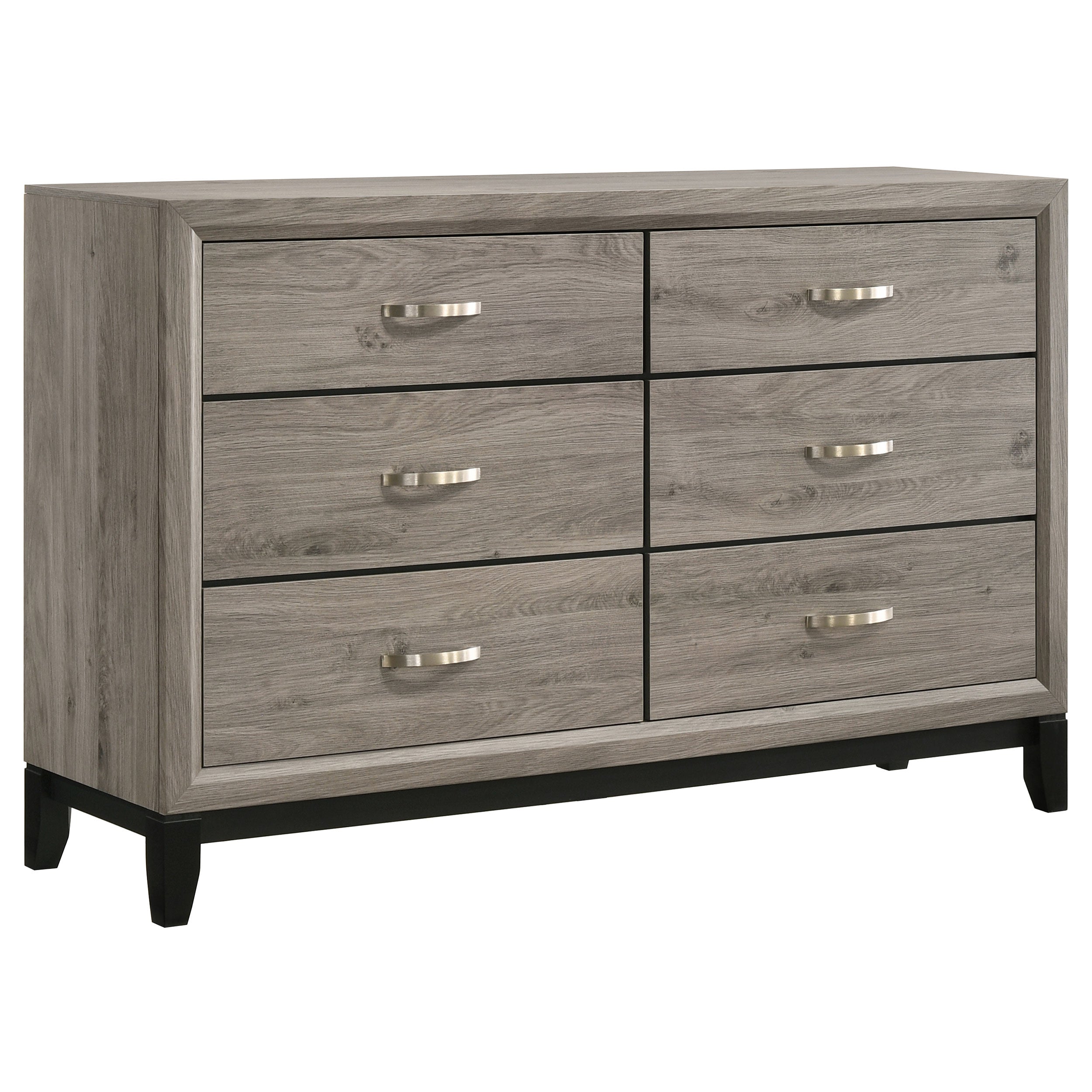 Watson 6-drawer Bedroom Dresser Cabinet Light Taupe-