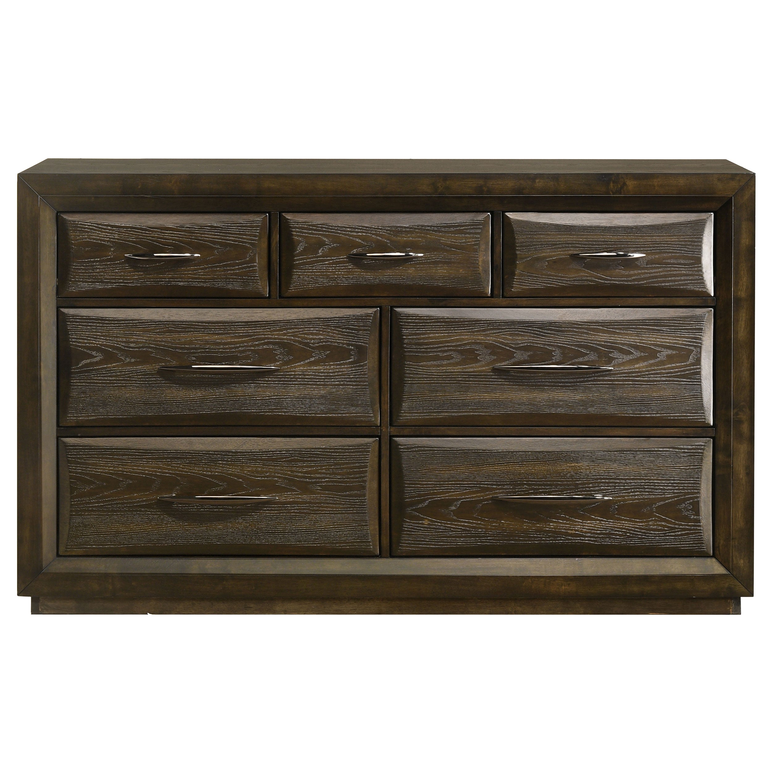 Atlas 7-drawer Bedroom Dresser Cabinet Dark Oak-