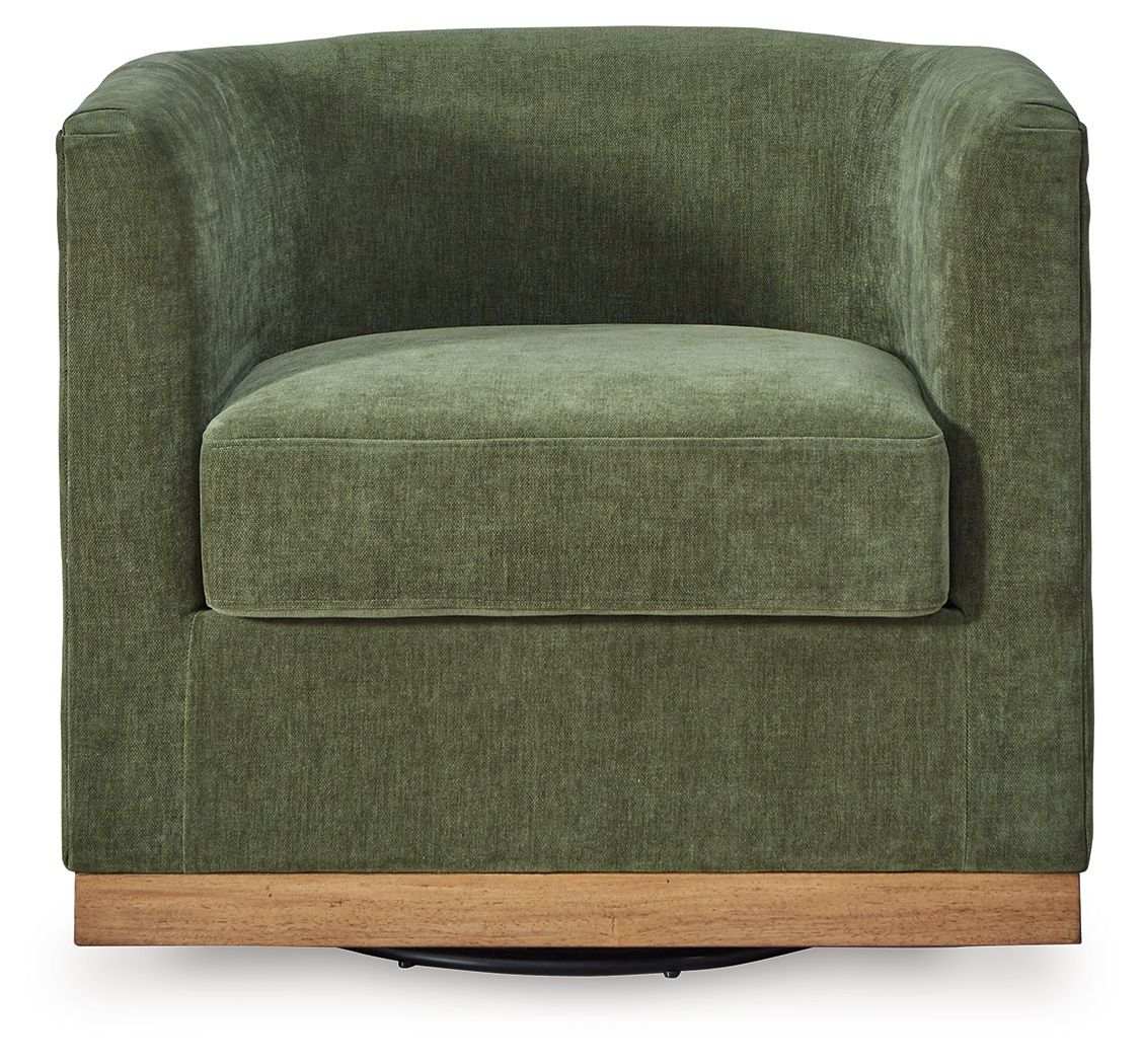 Jersonlow - Swivel Chair - Forest Green - Best Buy Furniture