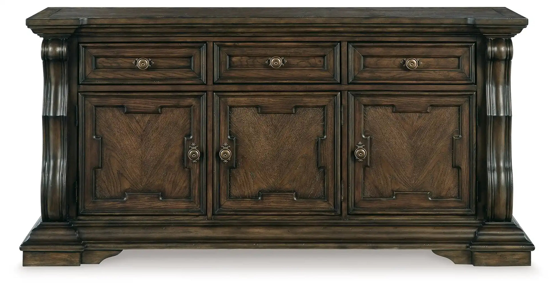 Maylee - Dining Room Buffet - Dark Brown - Best Buy Furniture