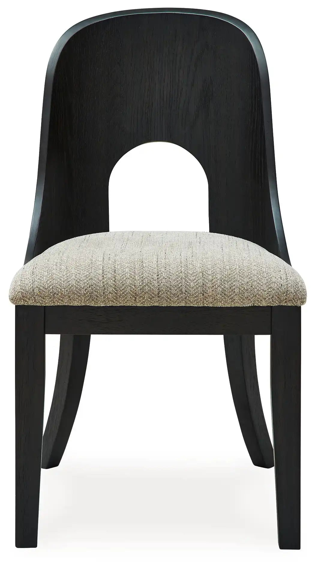 Rowanbeck - Dining Upholstered Side Chair (Set of 2) - Gray / Black - Best Buy Furniture