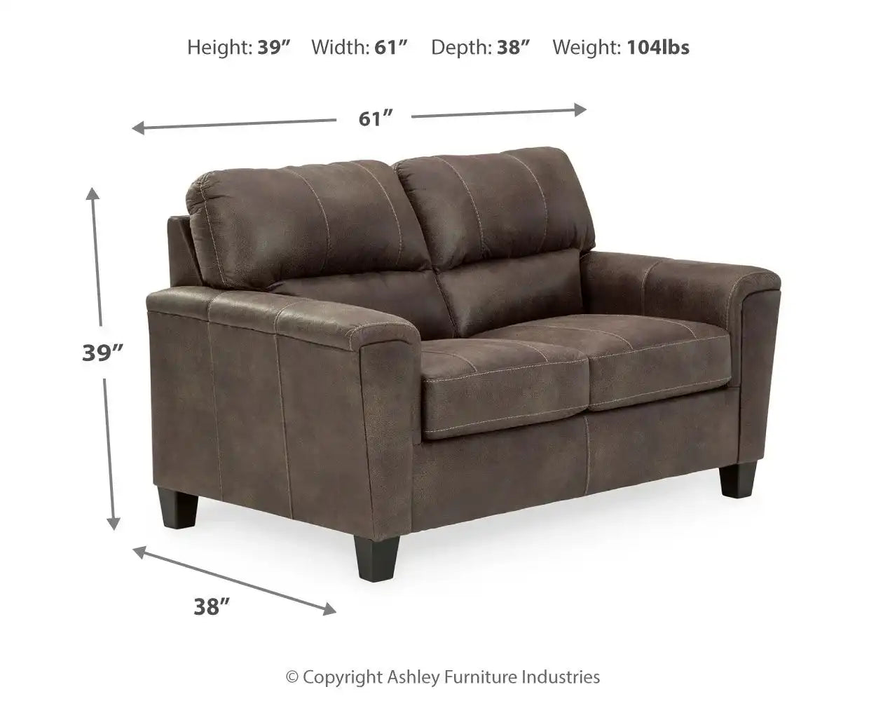 Navi - Stationary Loveseat - Best Buy Furniture