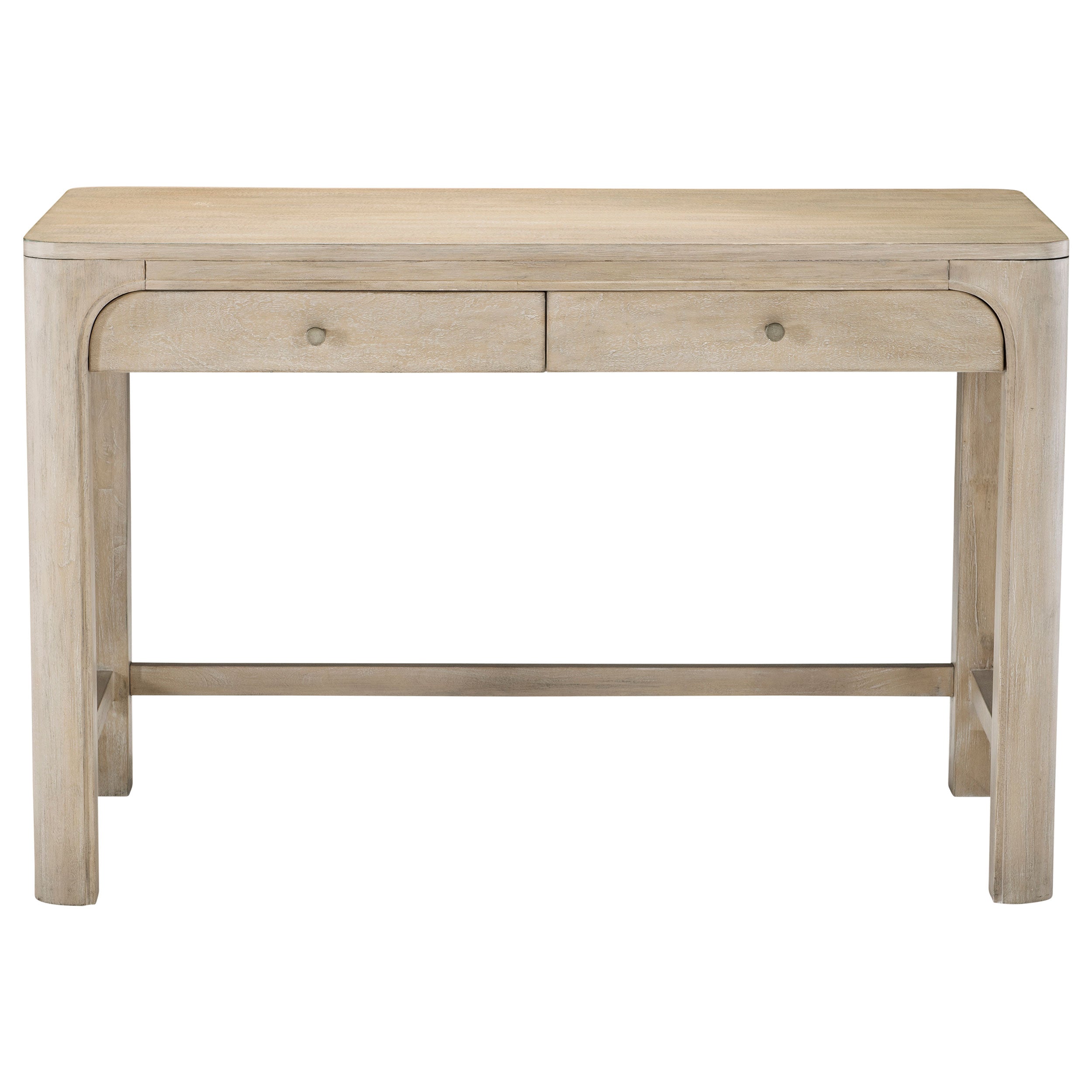 Solano 2-drawer Makeup Table Vanity Desk Weathered Mango-