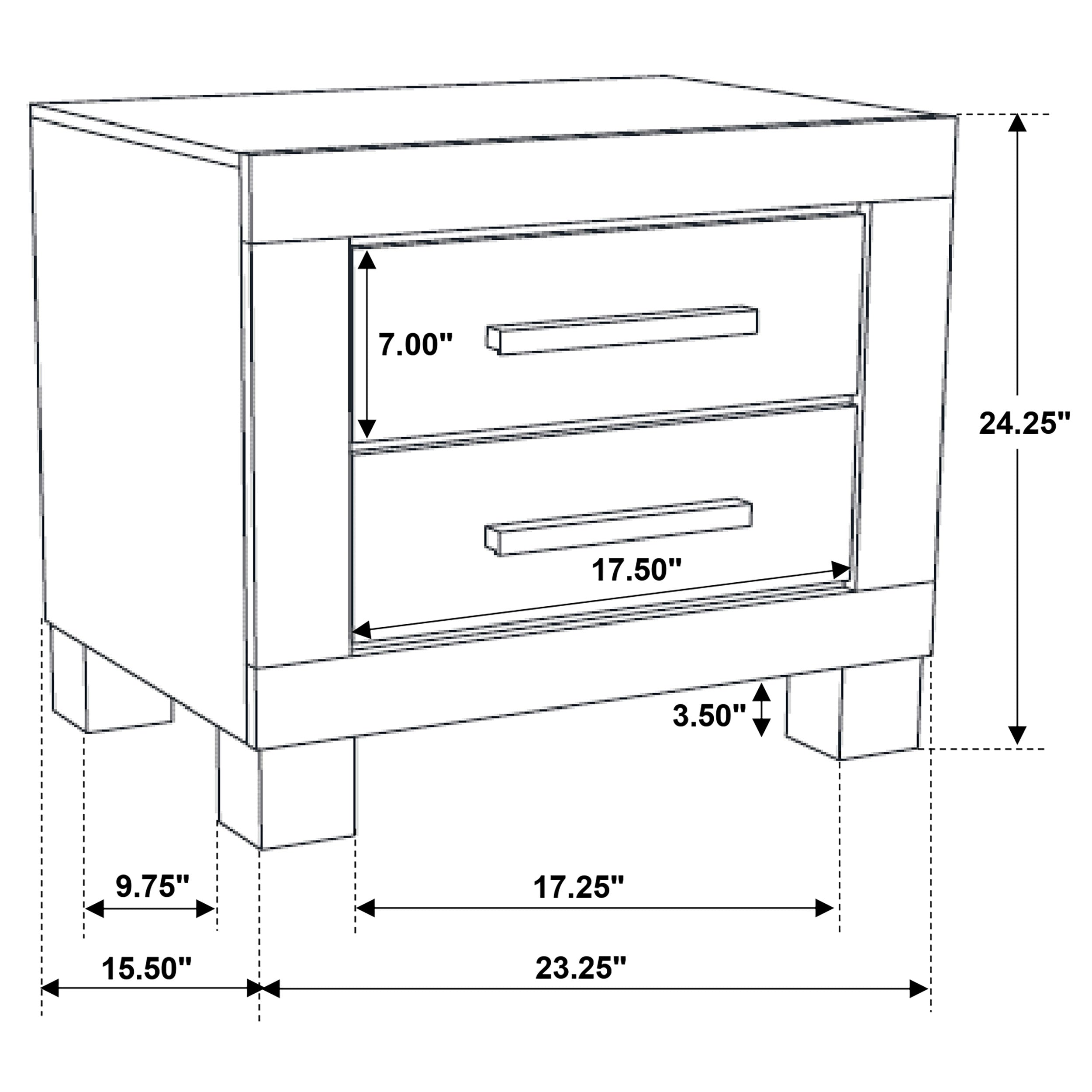 Woodmont 2-drawer Nightstand Rustic Golden Brown-CoasterEveryday