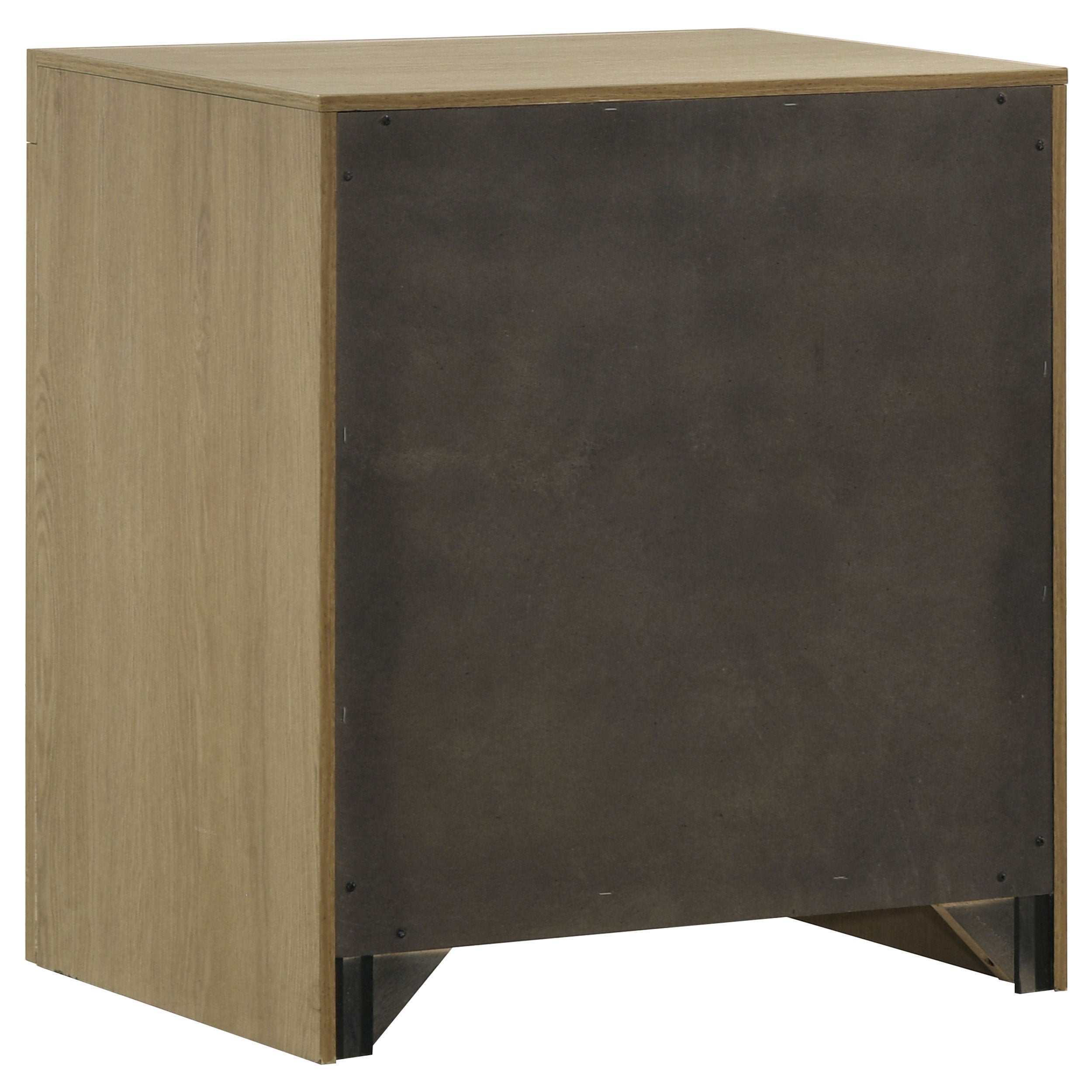 Hendricks 1-drawer Nightstand Bedside Table with Cubby Light Oak-
