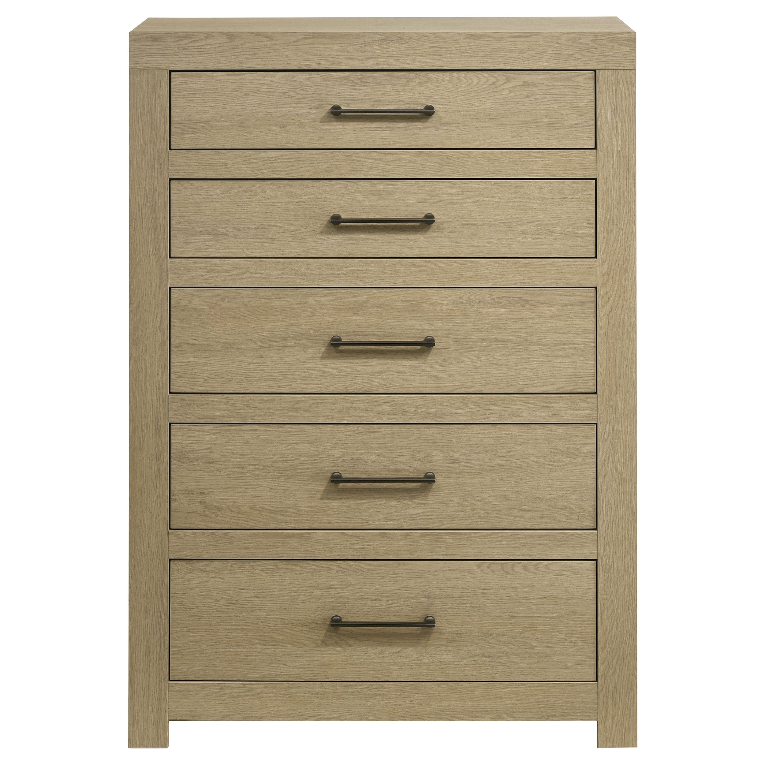 Hendricks 5-drawer Bedroom Chest of Drawers Light Oak-