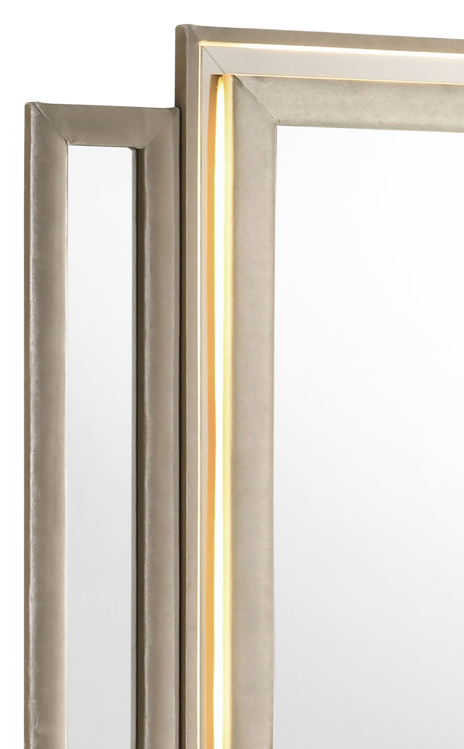 Lorient LED Dresser Mirror Ivory and Camel-
