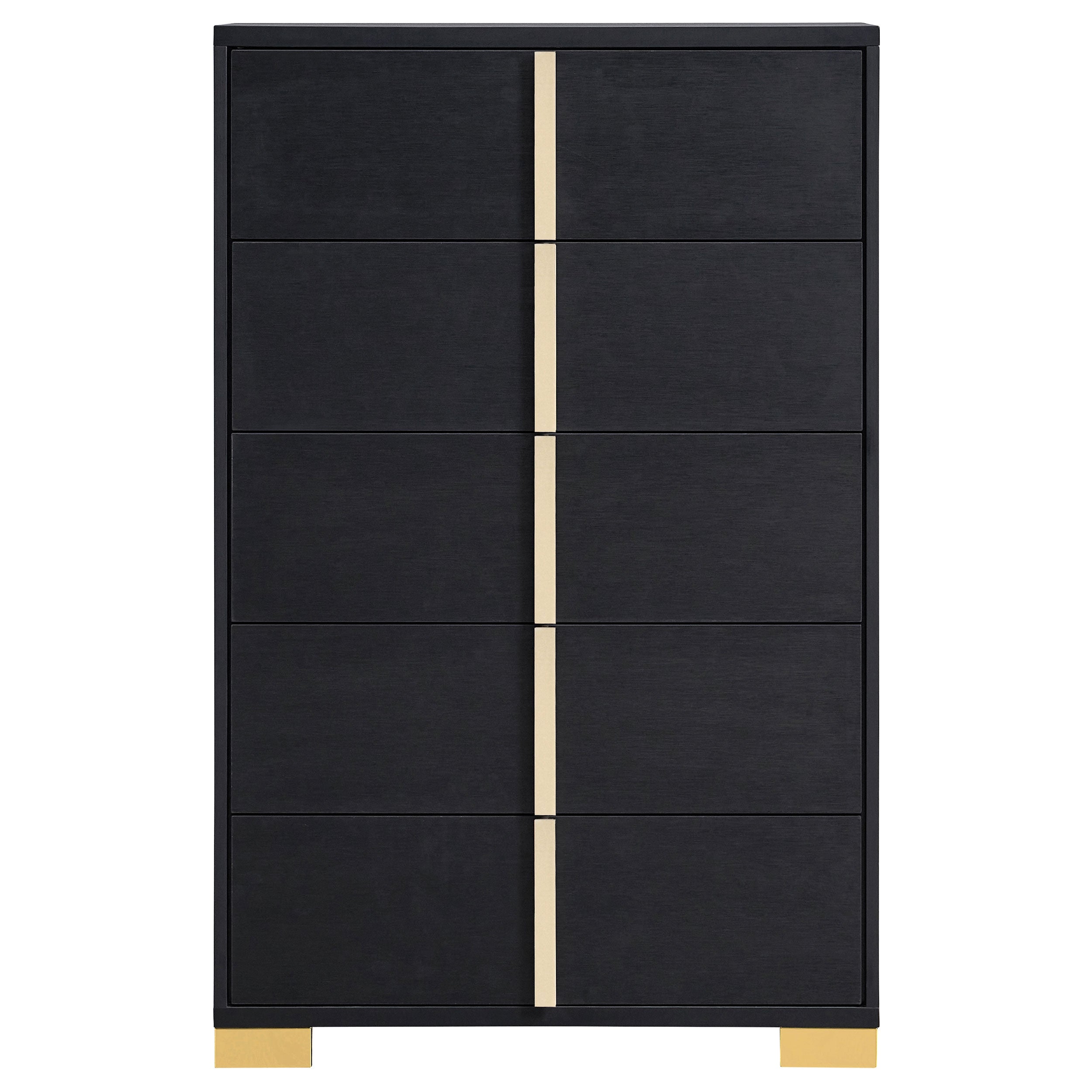 Marceline 5-drawer Bedroom Chest Black-