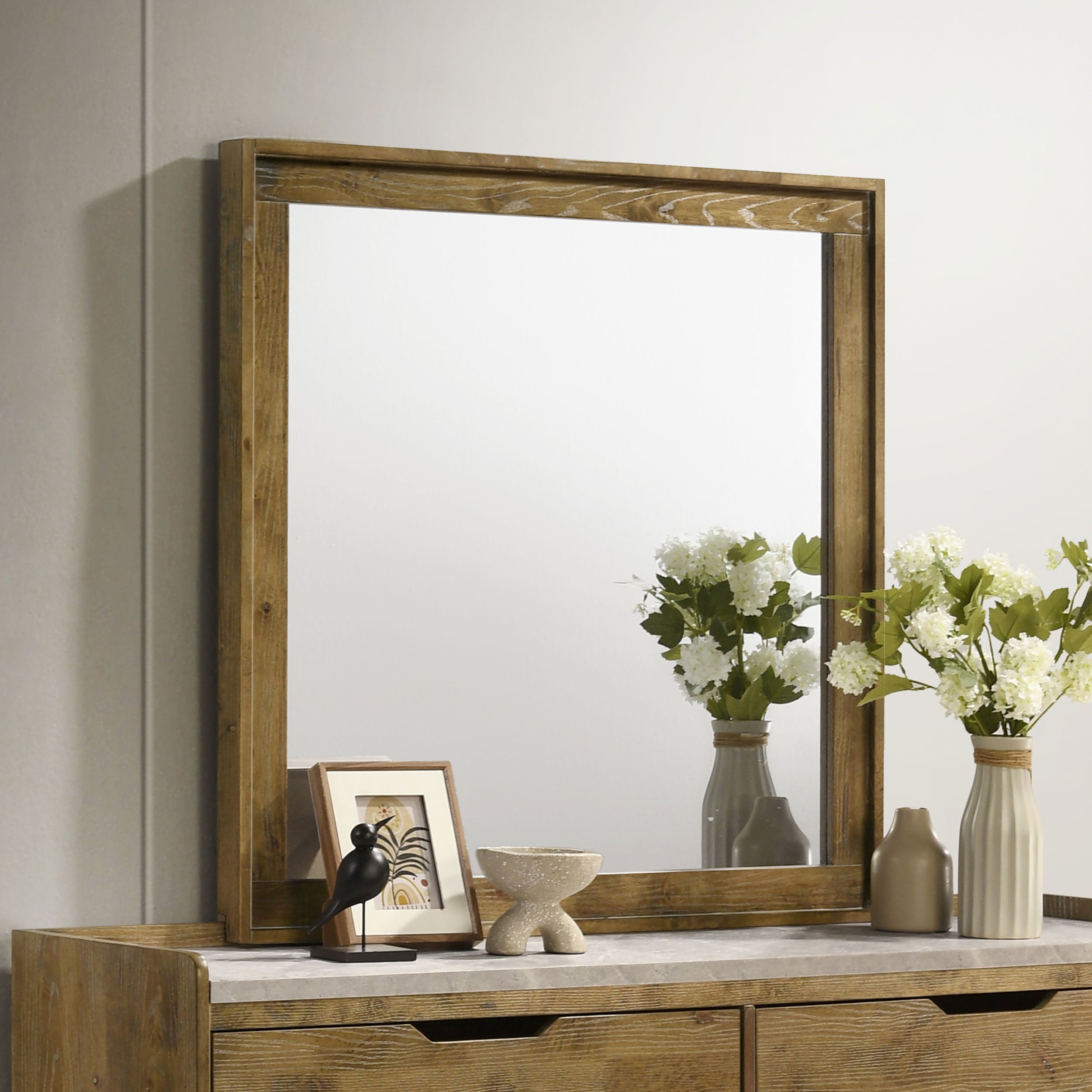 Henderson Dresser Mirror Medium Oak-