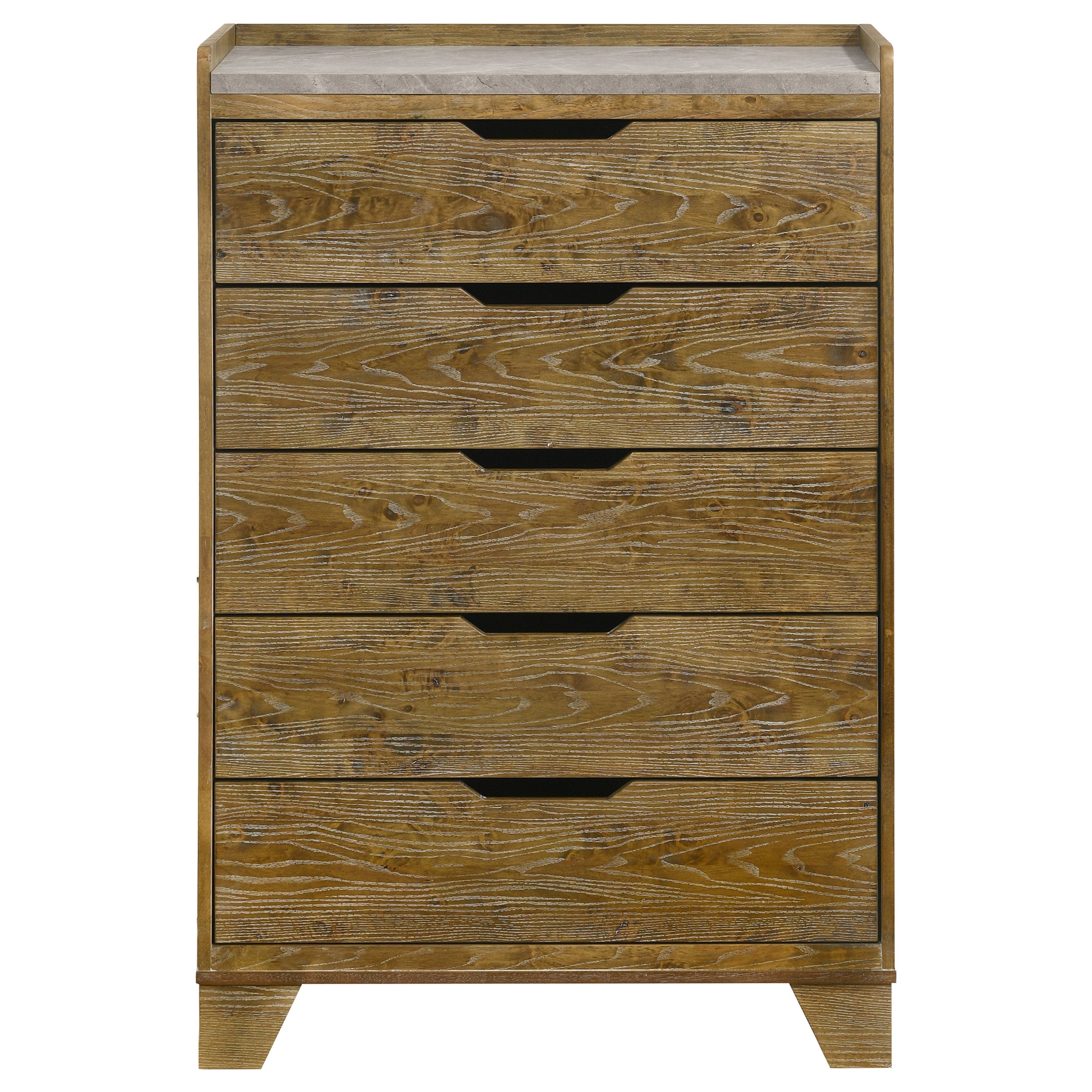 Henderson 5-drawer Bedroom Chest of Drawers Medium Oak-