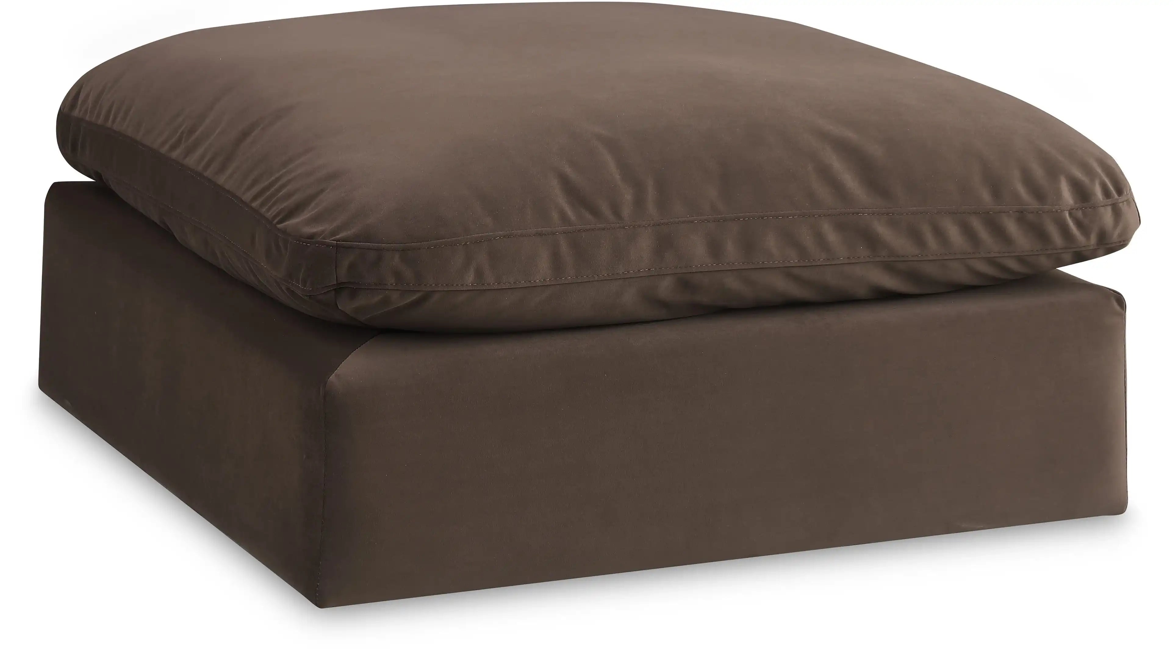 Comfy - Velvet Ottoman - Best Buy Furniture