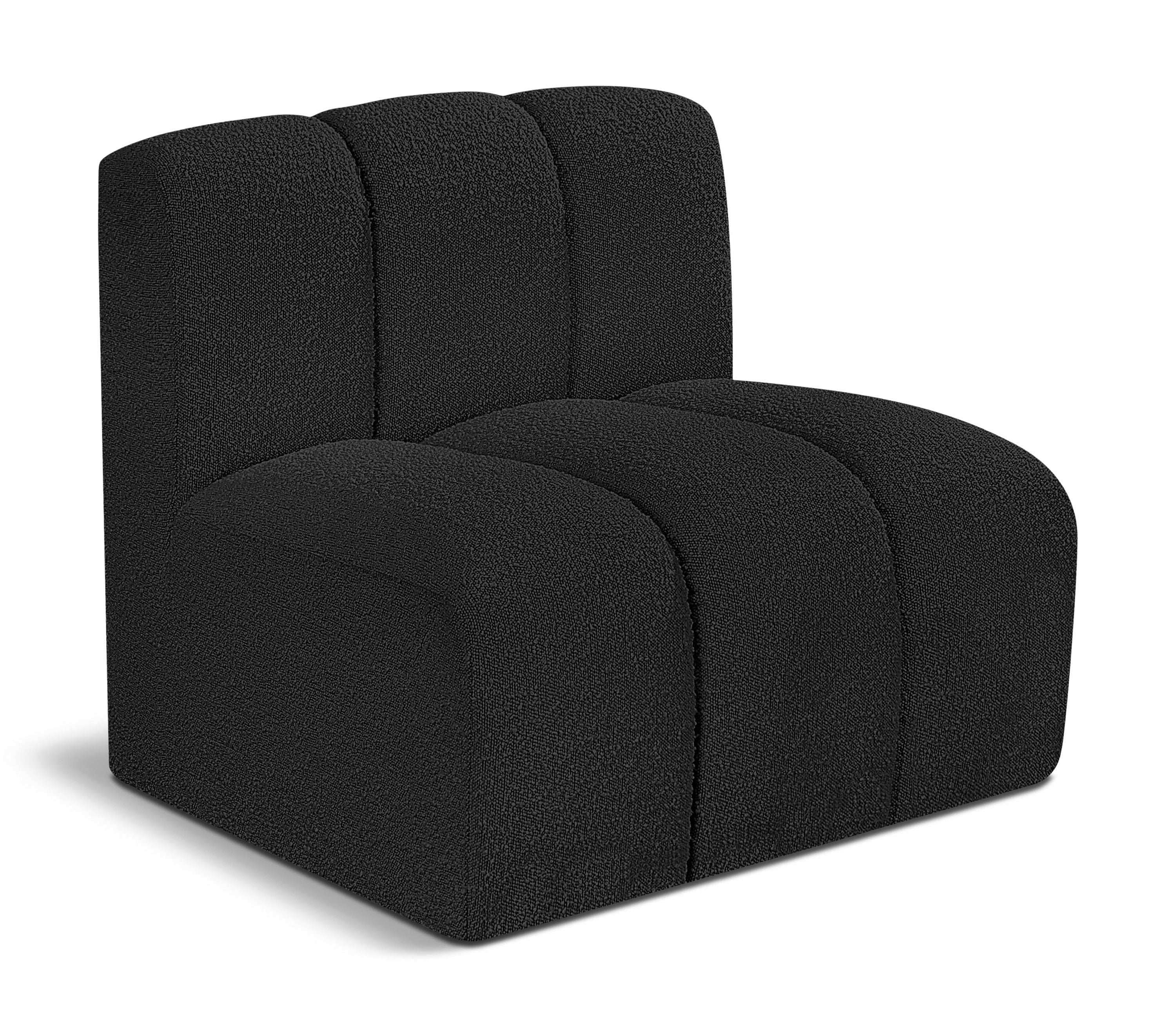 Arc - Boucle Fabric Straight Chair - Best Buy Furniture