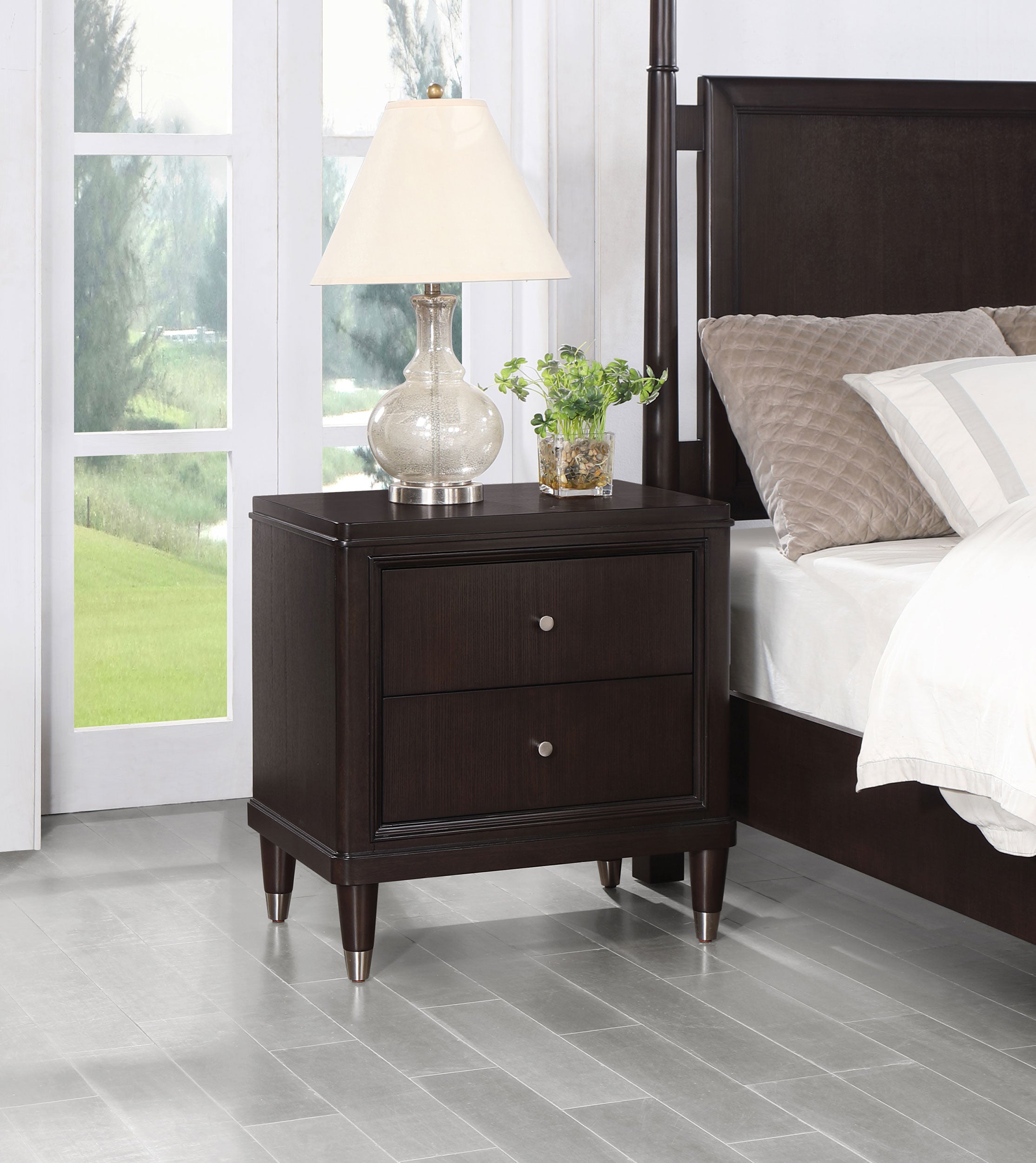 Emberlyn 2-drawer Nightstand Brown-
