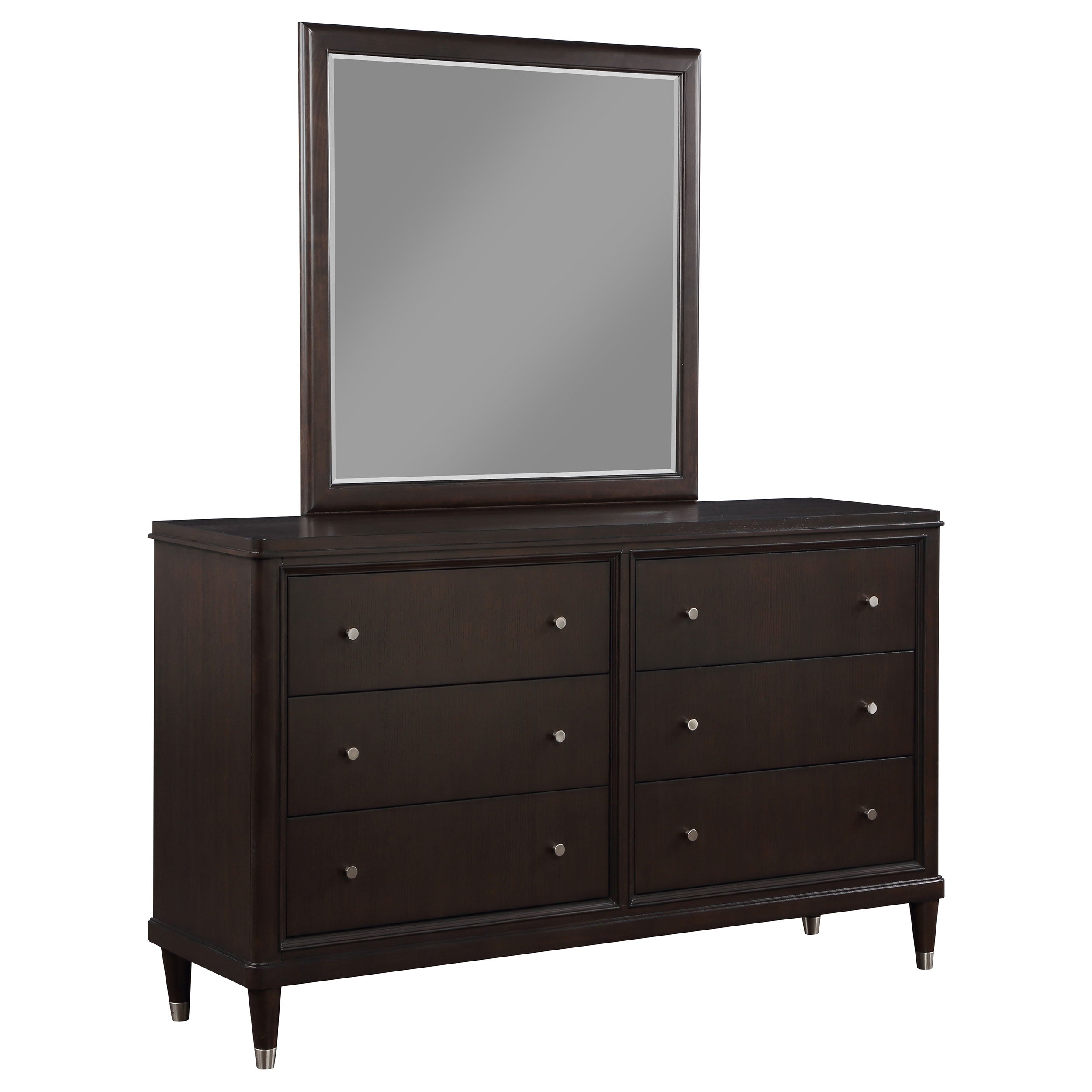 Emberlyn 6-drawer Dresser with Mirror Brown-