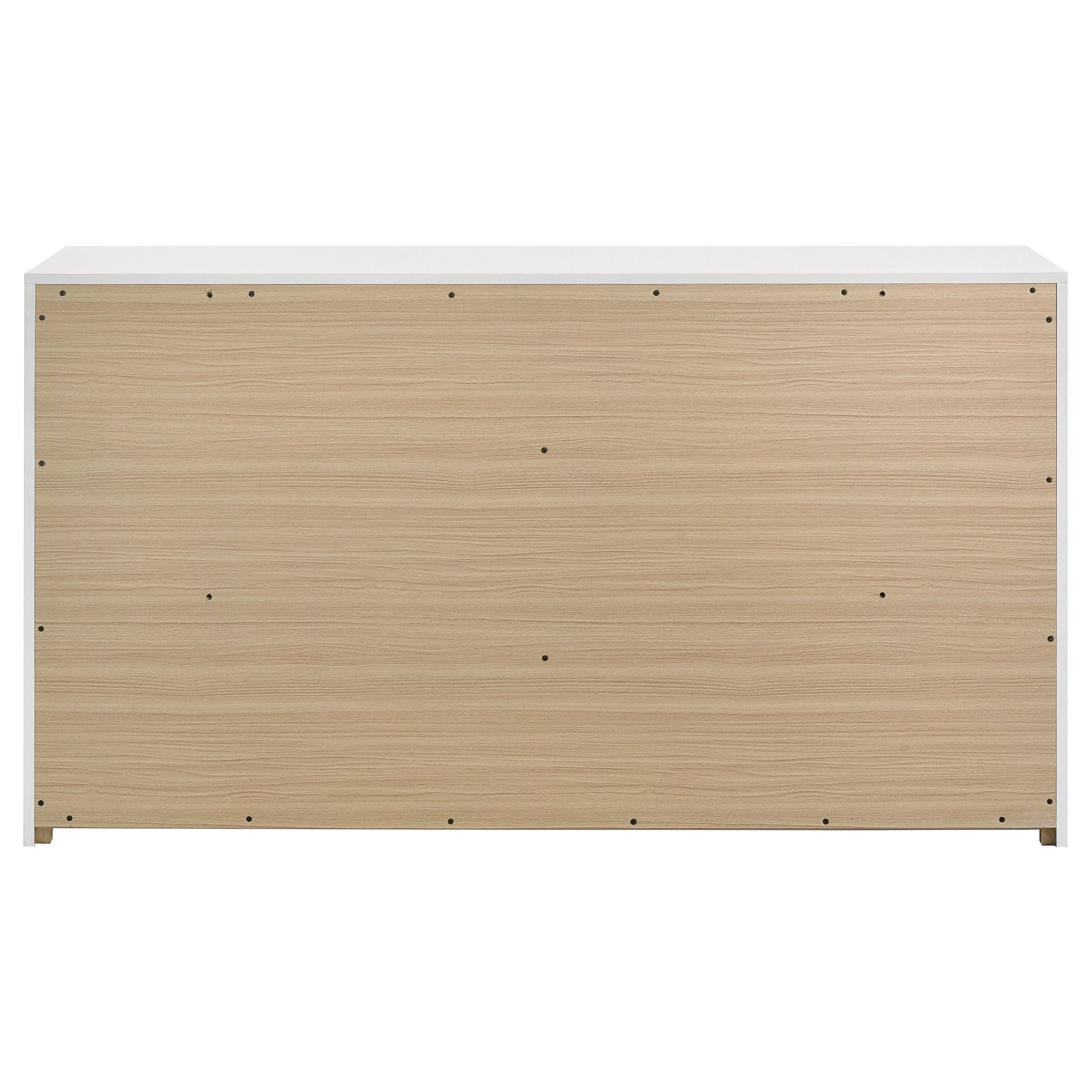 Ines 6-drawer Bedroom Dresser Cabinet White High Gloss-