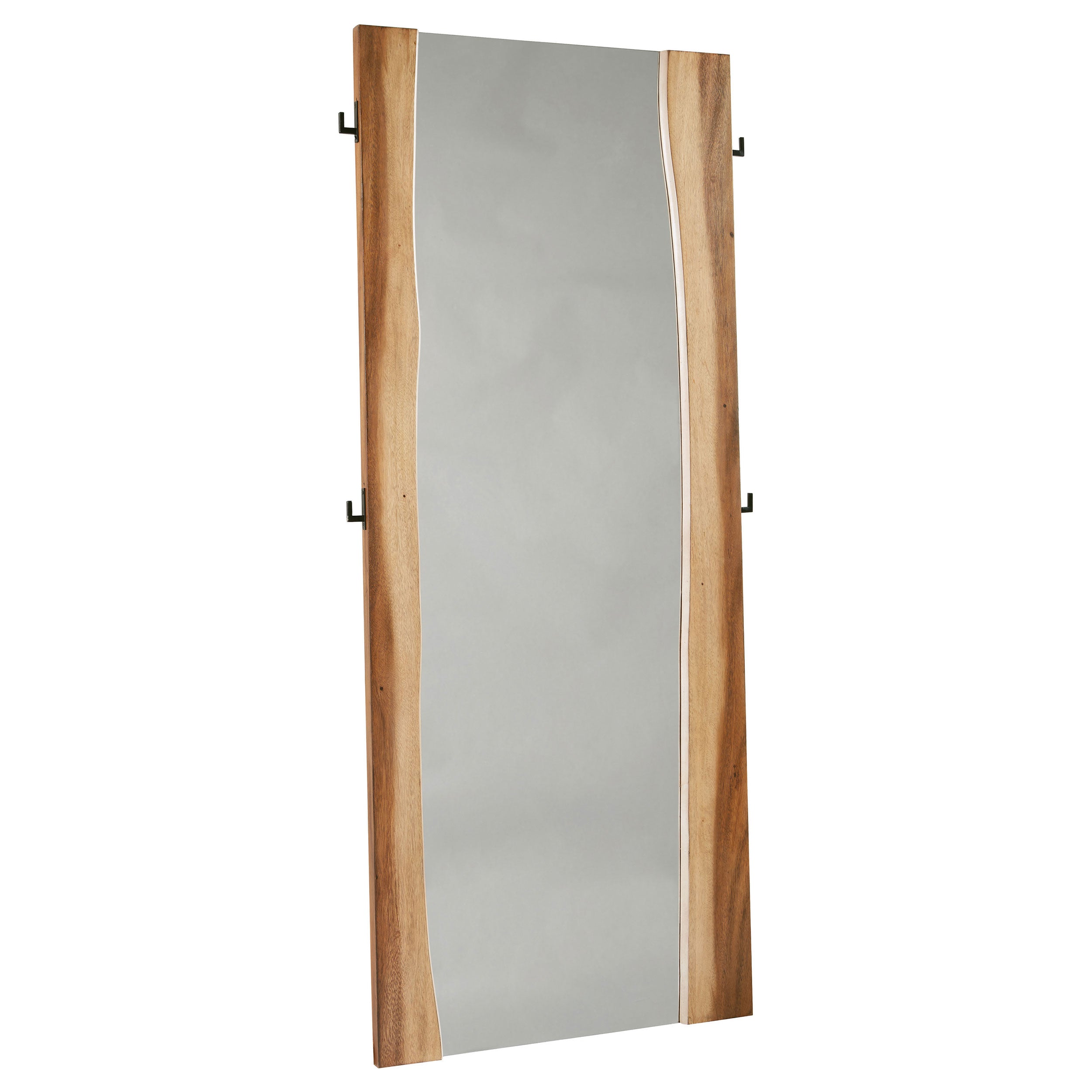 Winslow 31 x 76 Inch Standing Floor Mirror Smokey Walnut-CoasterElevations