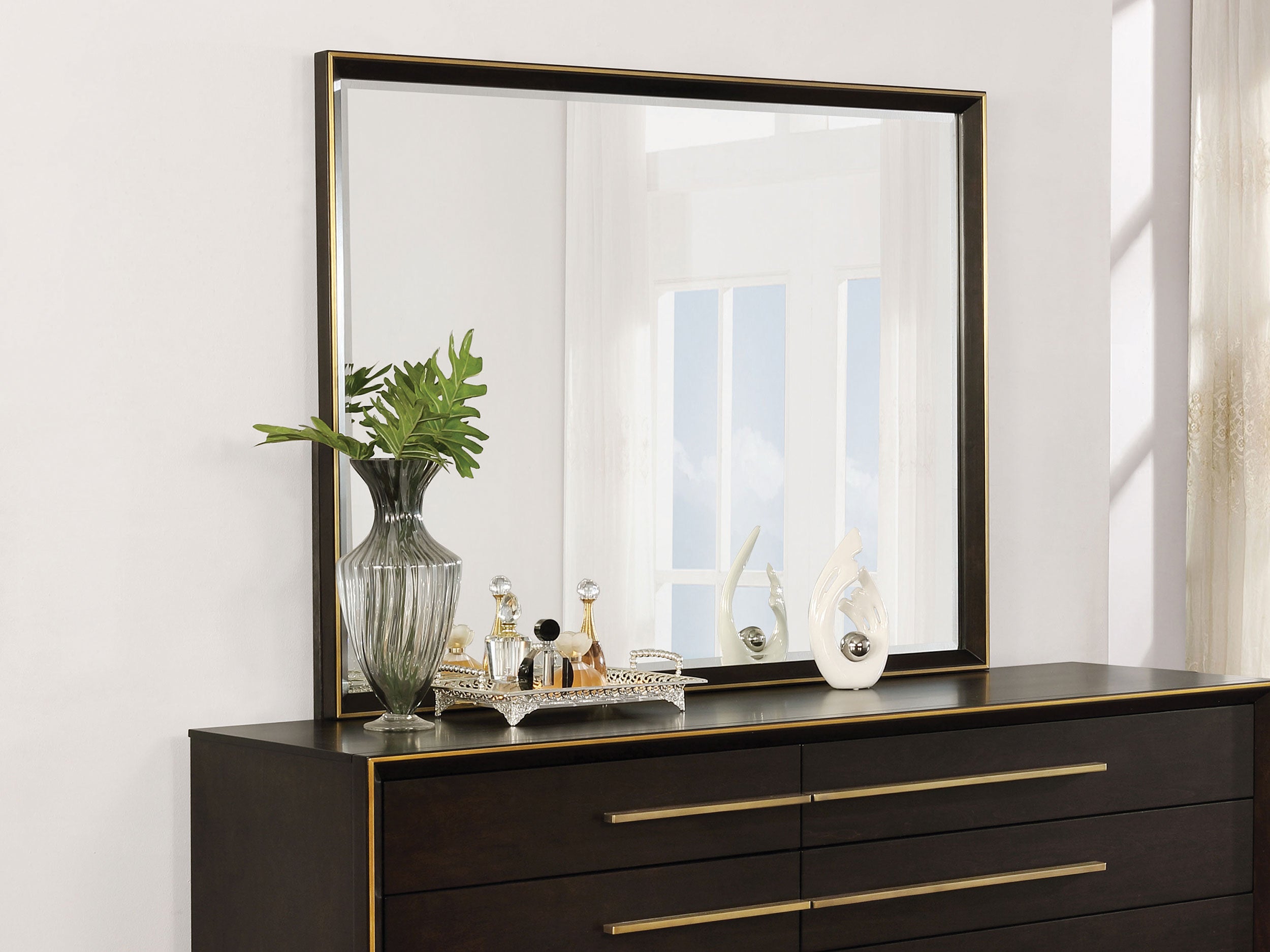 Durango Dresser Mirror Smoked Peppercorn-CoasterElevations