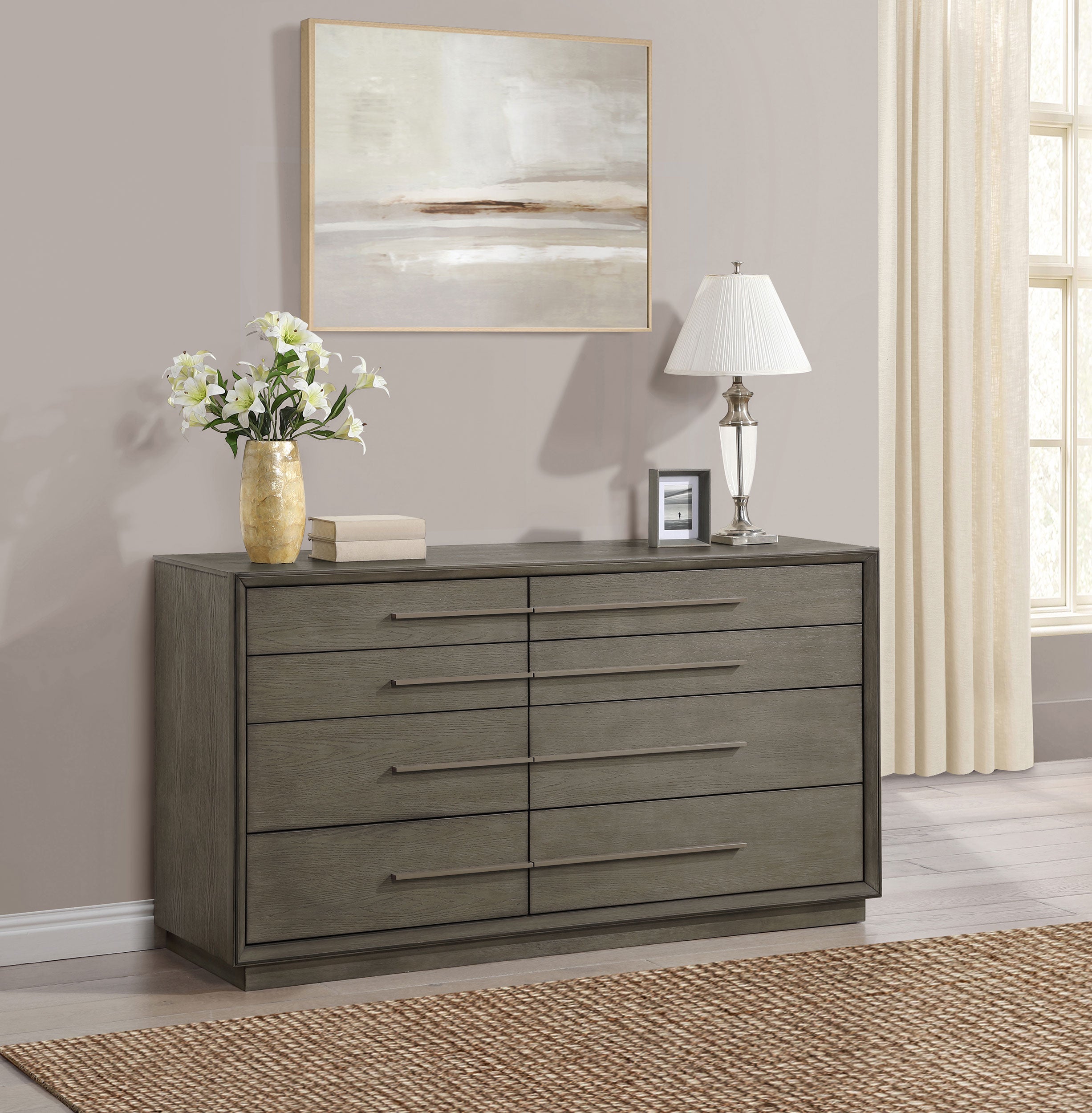 Durango 8-drawer Dresser Taupe Oak-