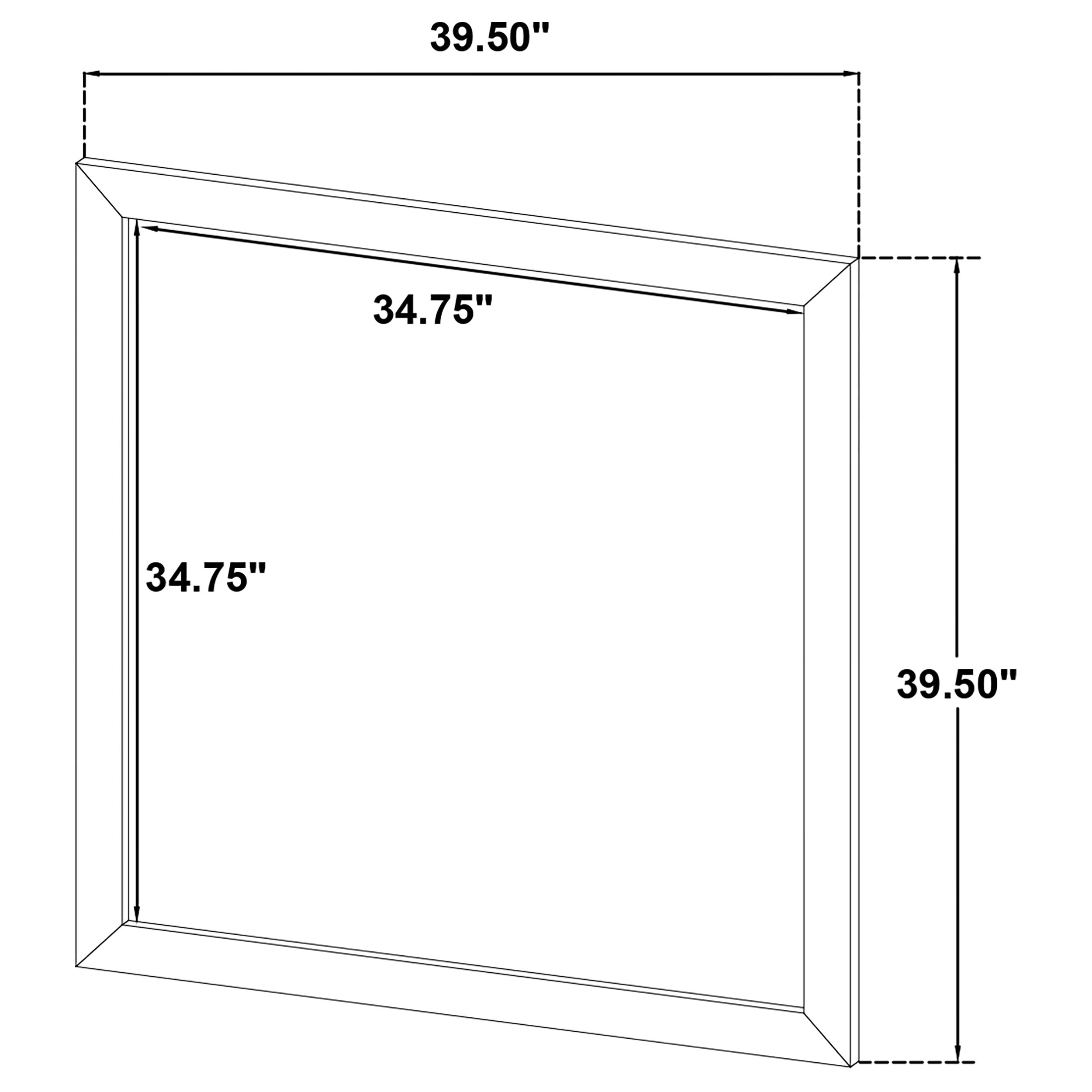 Wright Dresser Mirror Brown Oak-
