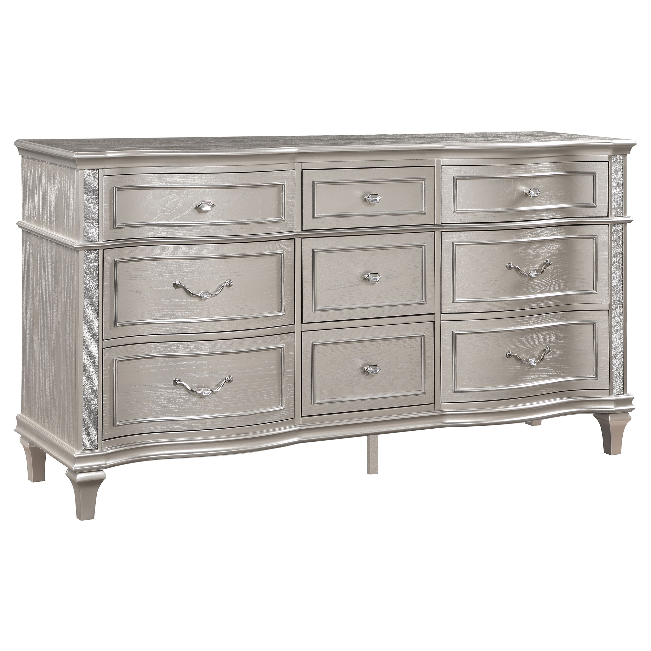 Evangeline 9-drawer Dresser Silver Oak-CoasterElevations