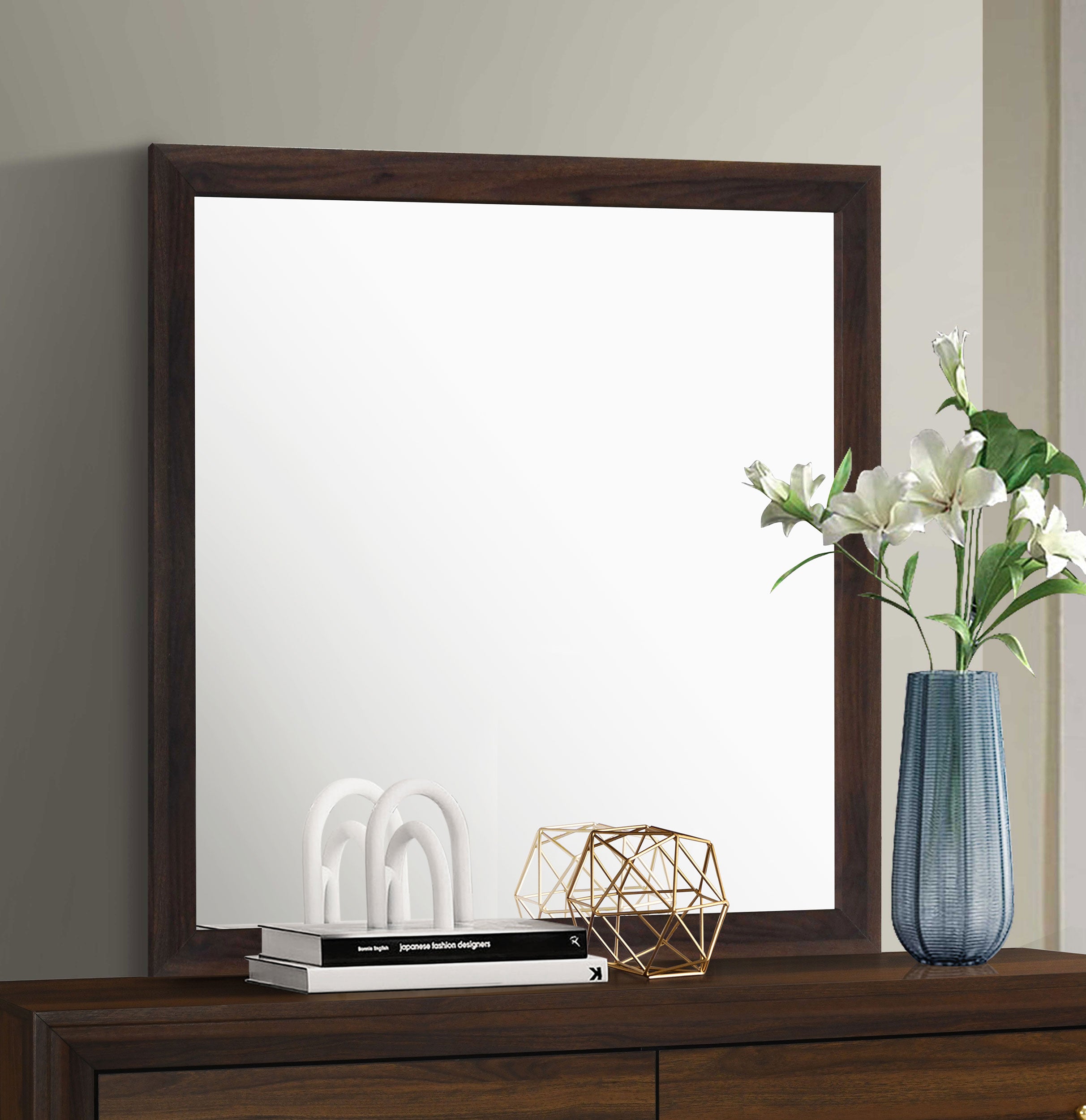 Welsley Dresser Mirror Walnut-