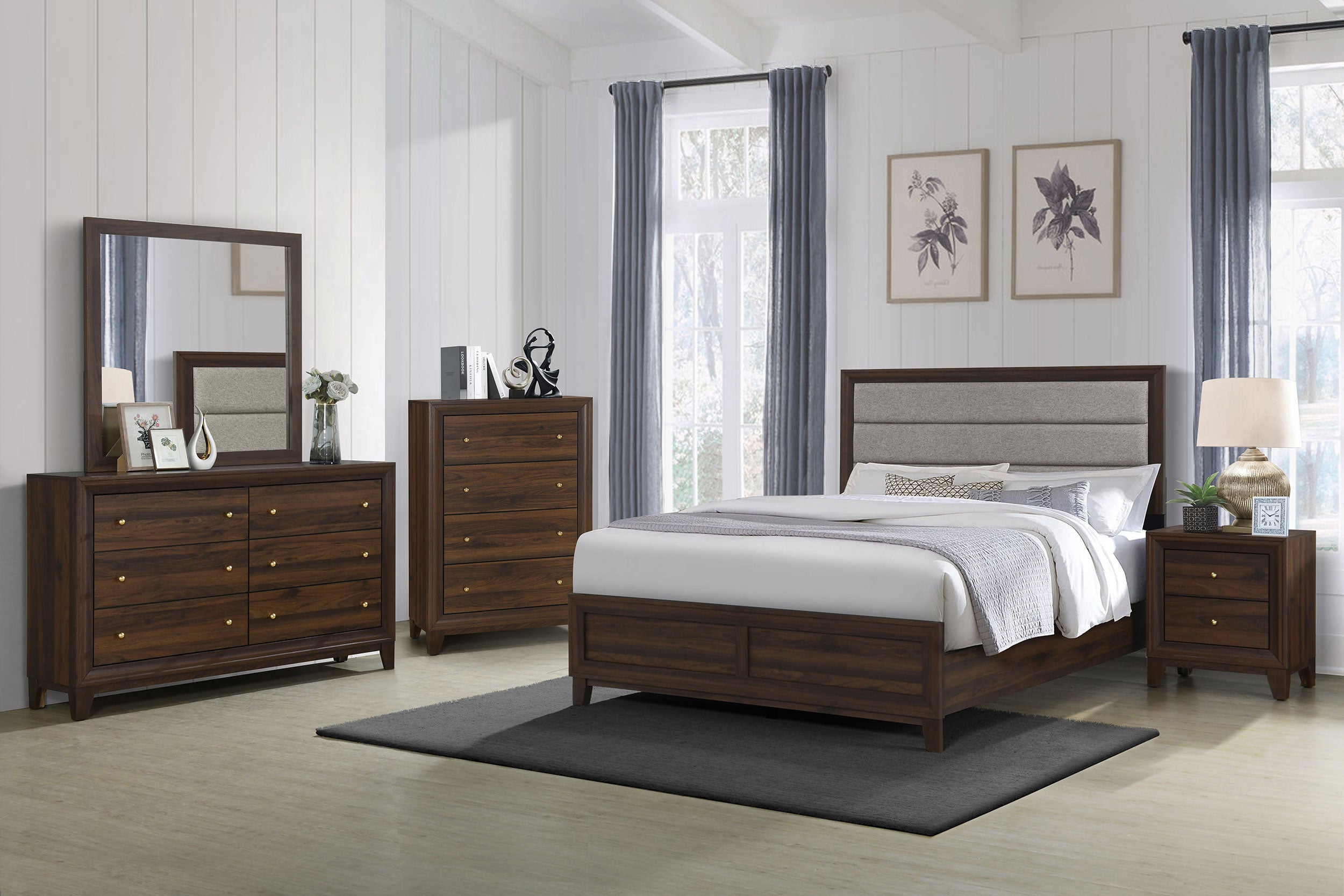 Welsley Dresser Mirror Walnut-