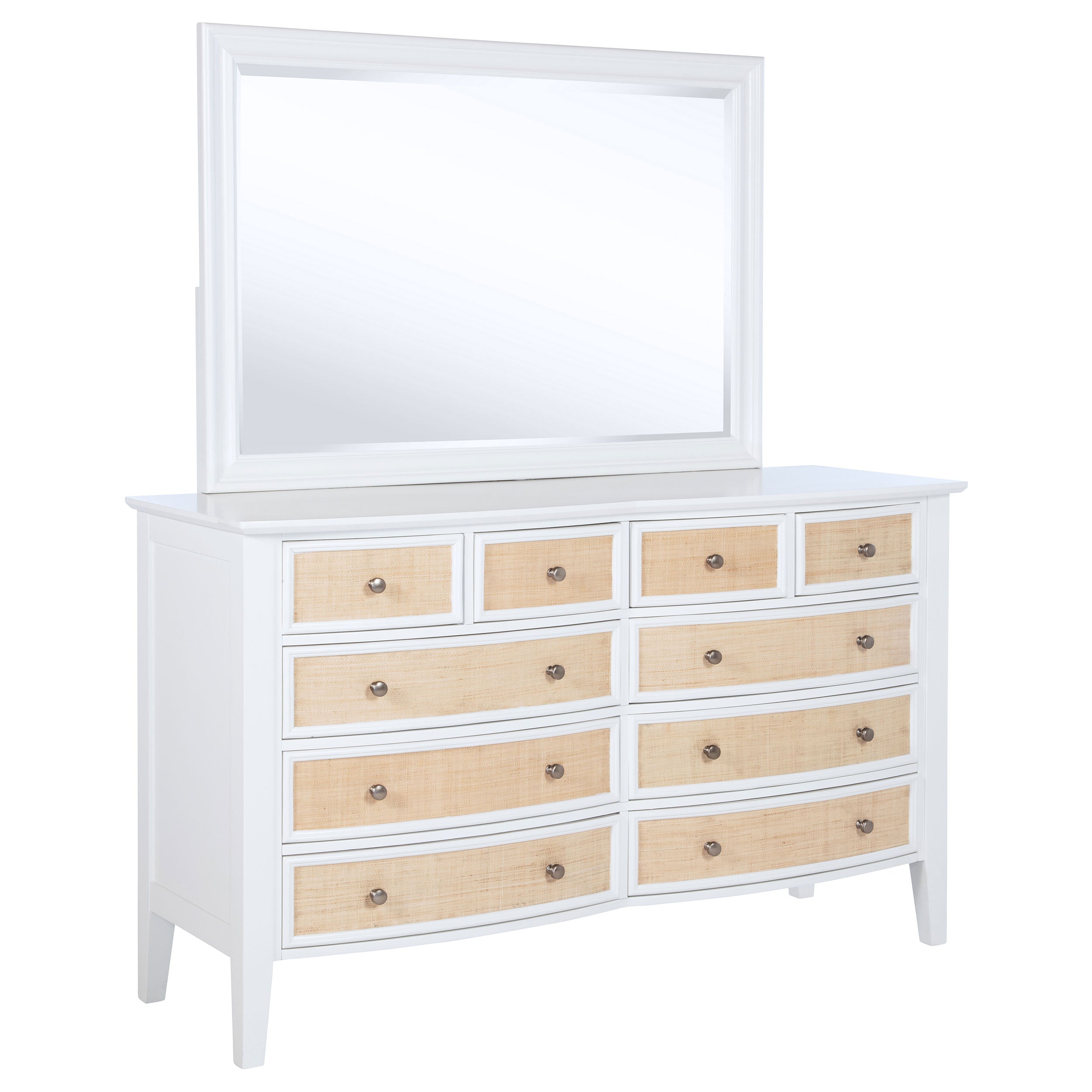 Bexhill 10-drawer Dresser and Mirror White-