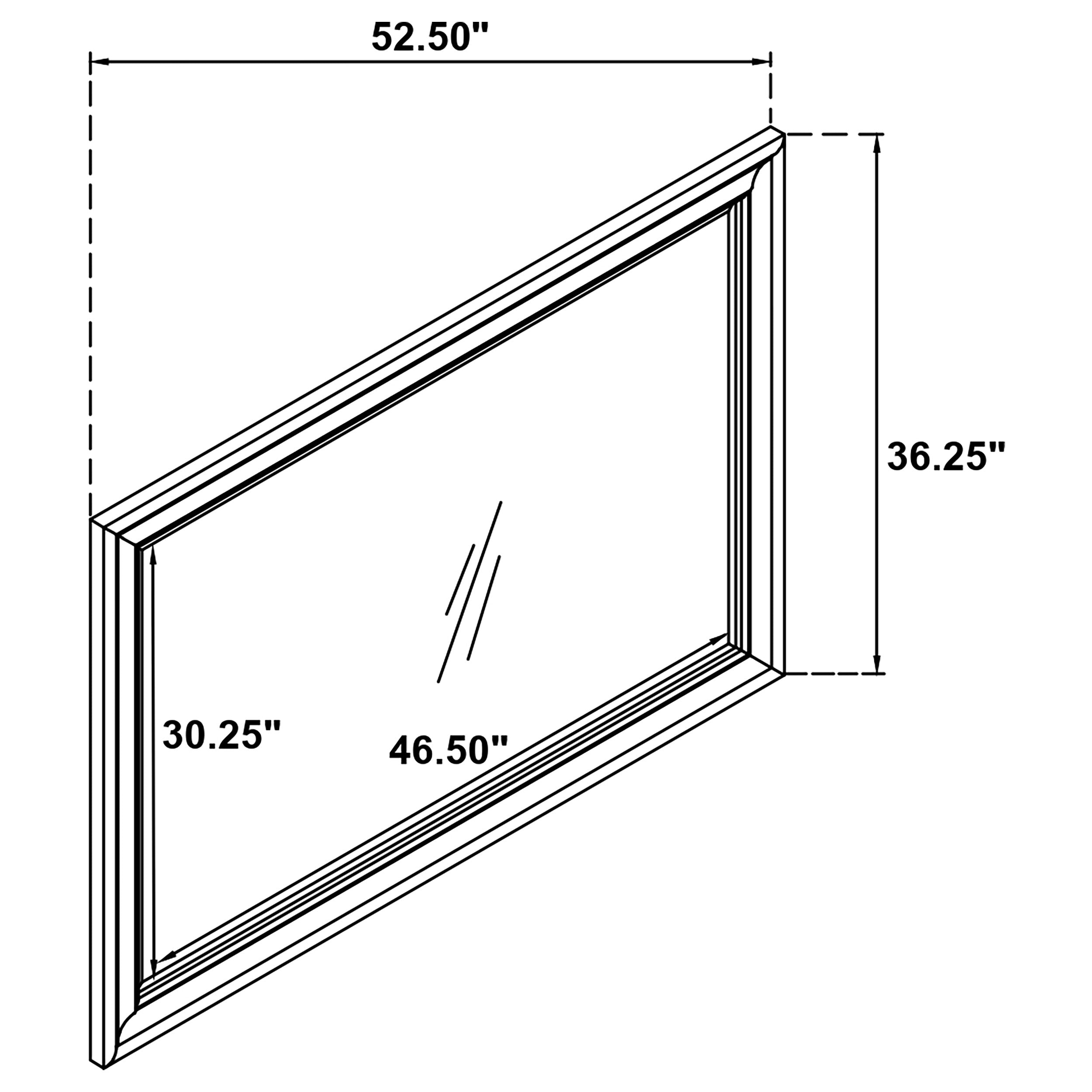 Bexhill Dresser Mirror White-