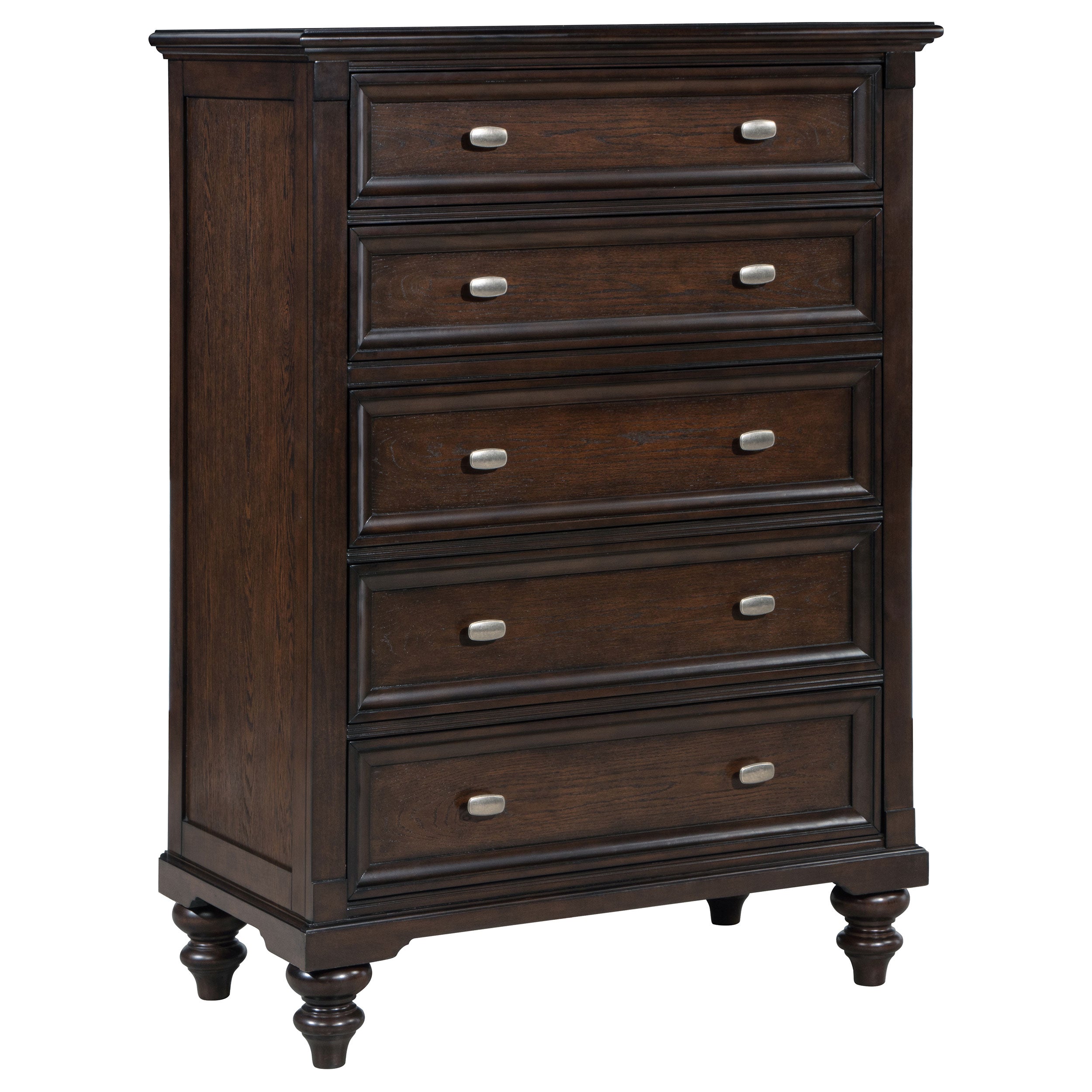 Andover 5-drawer Chest of Drawers Dark Oak-