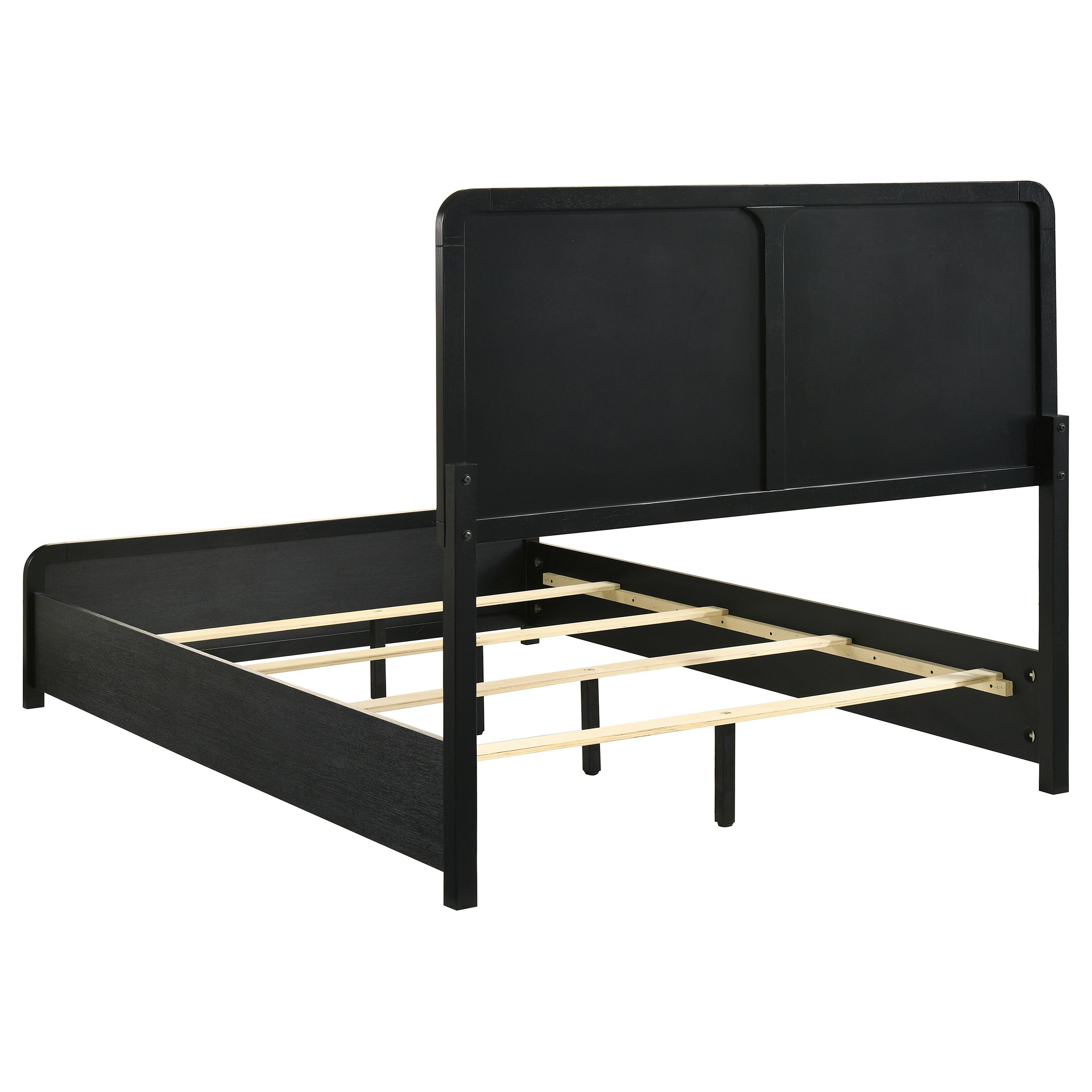 Cavelle 51-inch Upholstered Full Panel Bed Black-