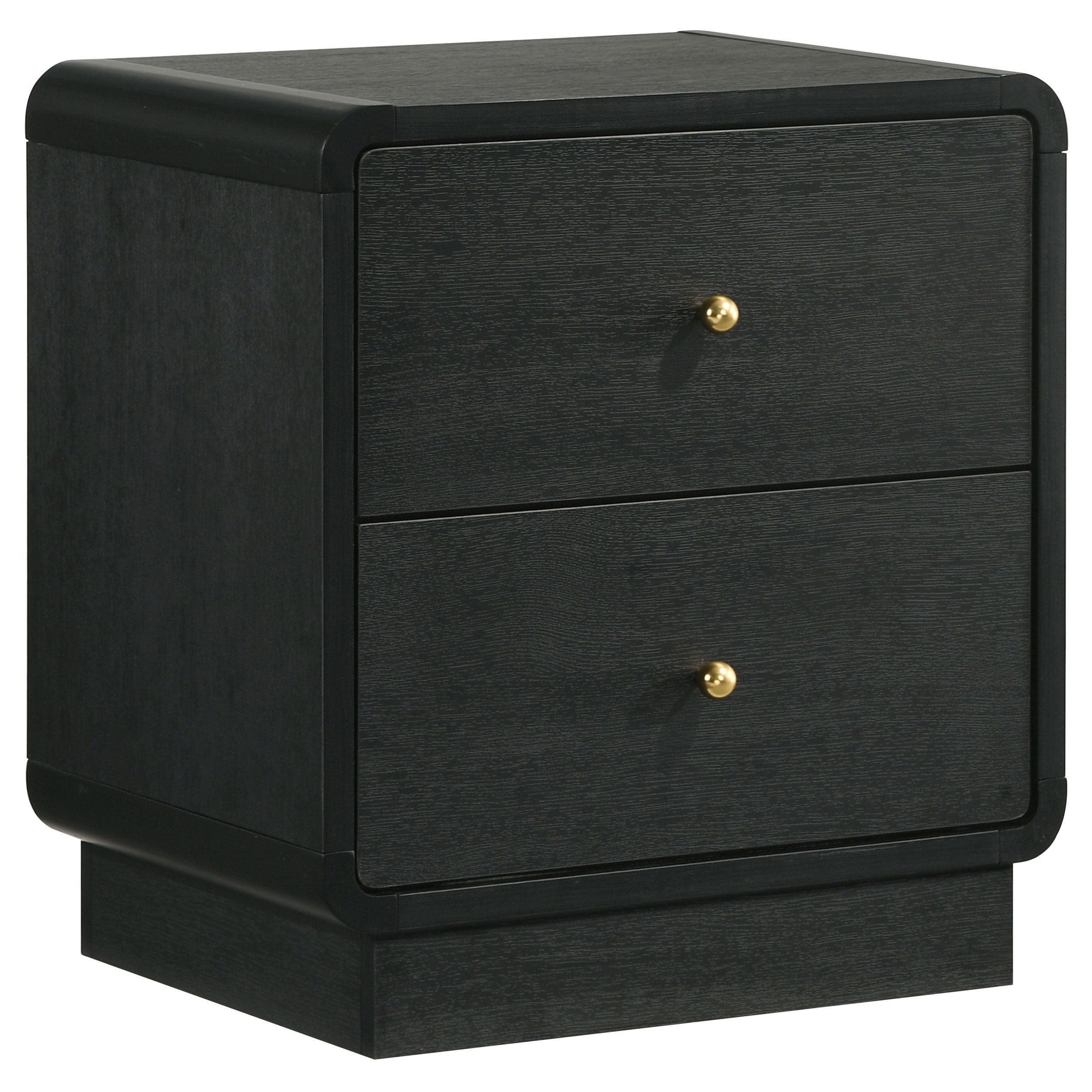 Cavelle 2-drawer Nightstand Bedside Table Black-