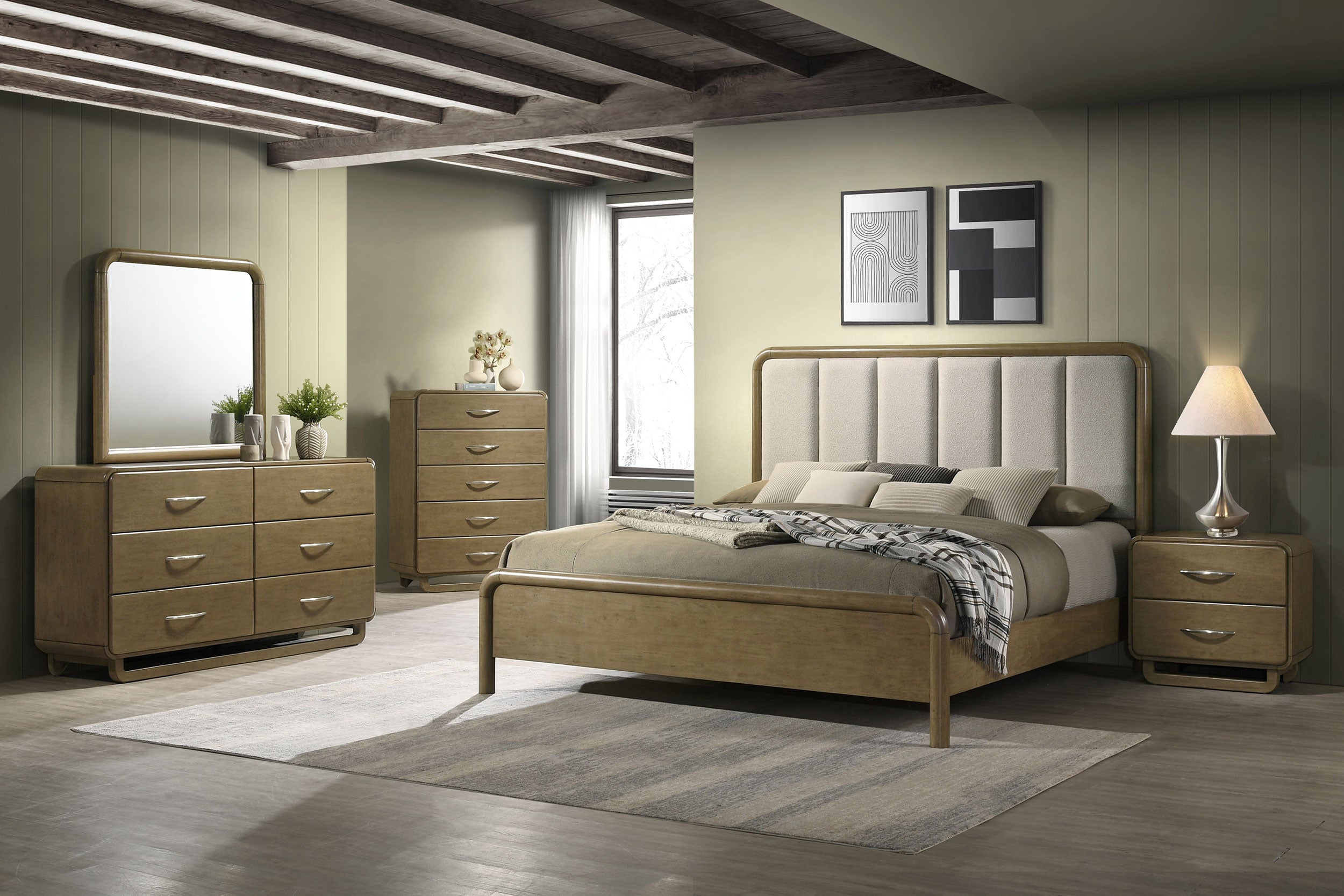 Amsbury Dresser Mirror Nutmeg-